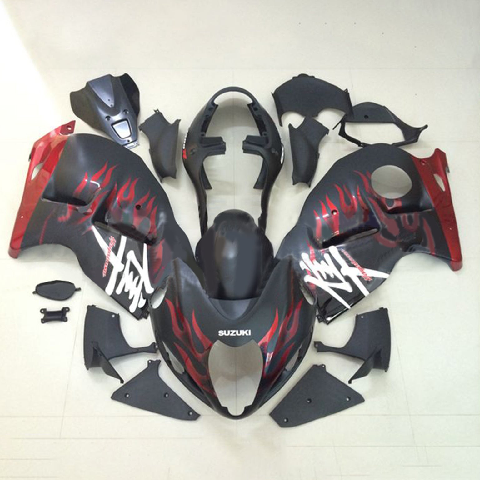 Amotopart Suzuki Hayabusa GSX1300R 1999-2007 Kit de carenado de carrocería de plástico ABS