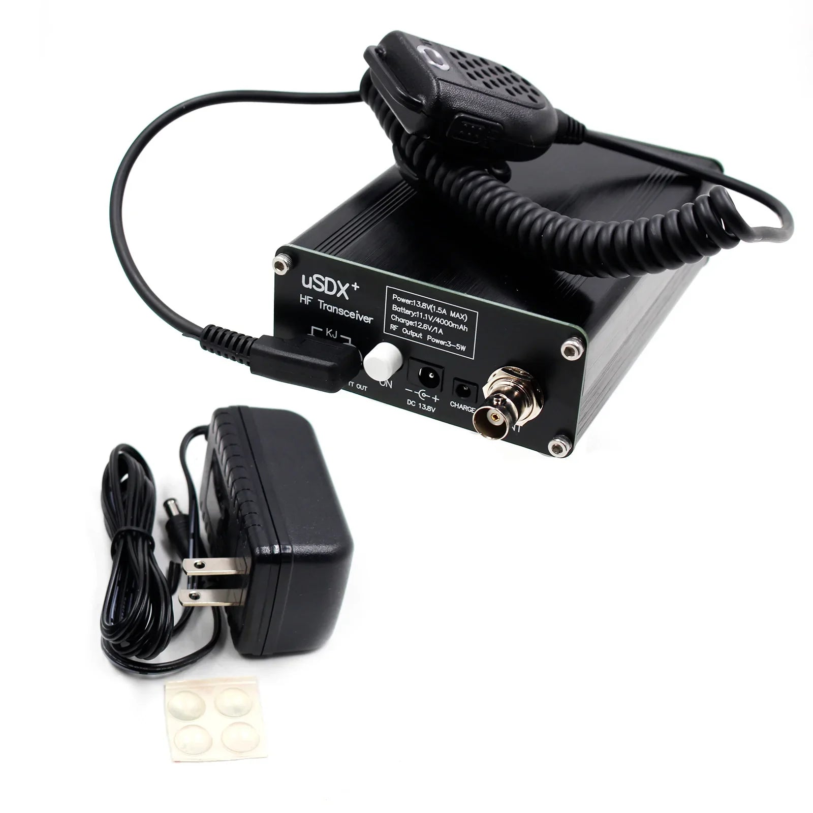 usdr usdx + Plus Transceptor Todos los modos Radio HF de 8 bandas con adaptador de corriente Enchufe de EE. UU. 