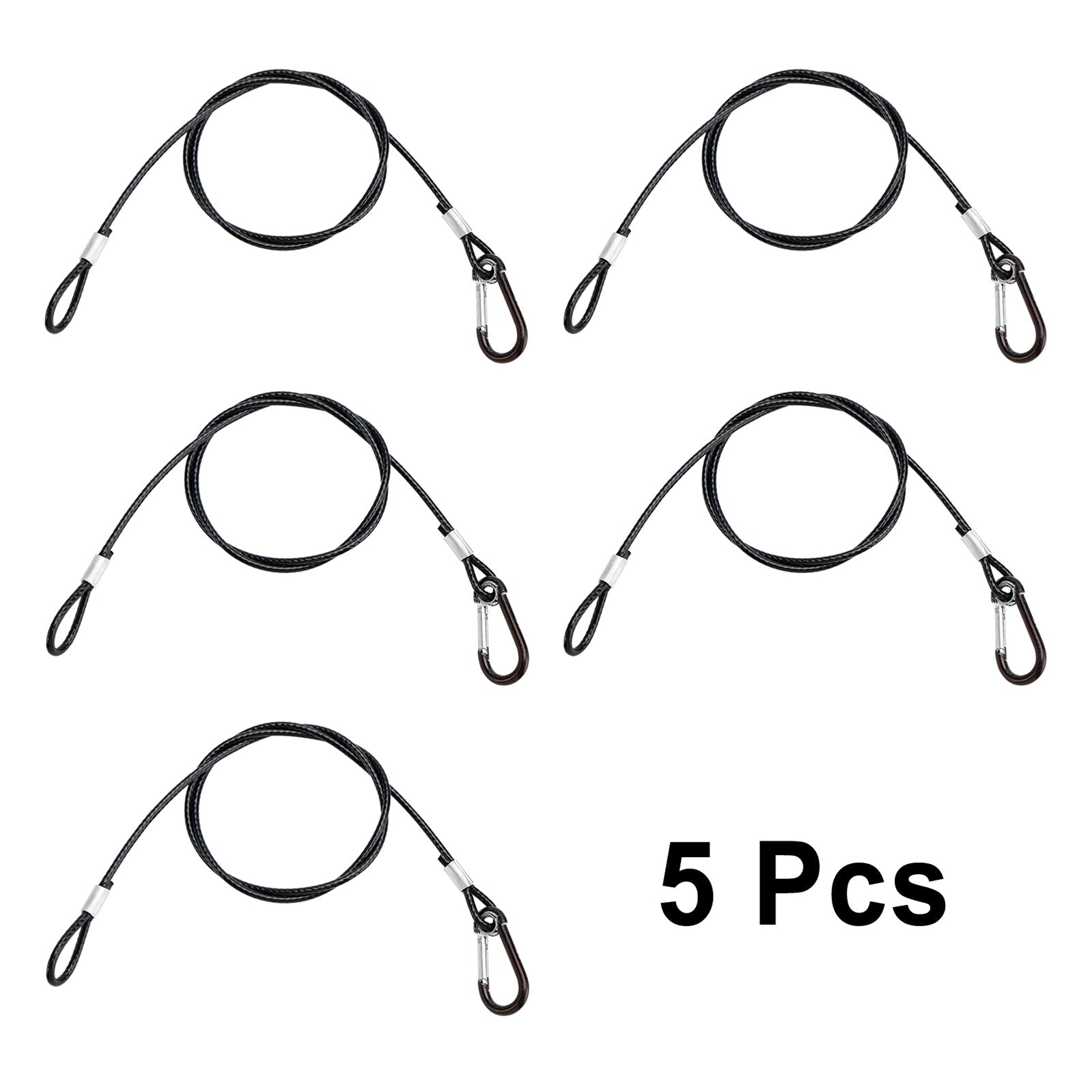 1/5/10 pièces câble de sécurité de sécurité de fil d'acier épais de 4 MM pour la lumière de faisceau de bride d'étape