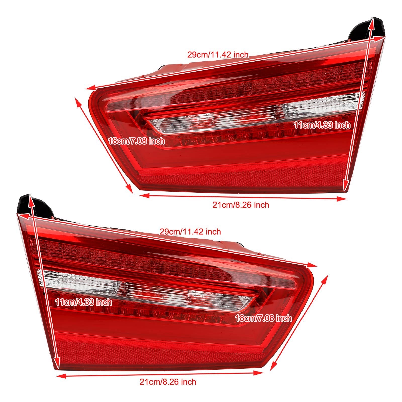 AUDI A6 2012-2015 Coche 4pcs Interior Exterior Luz trasera LED Luz de freno