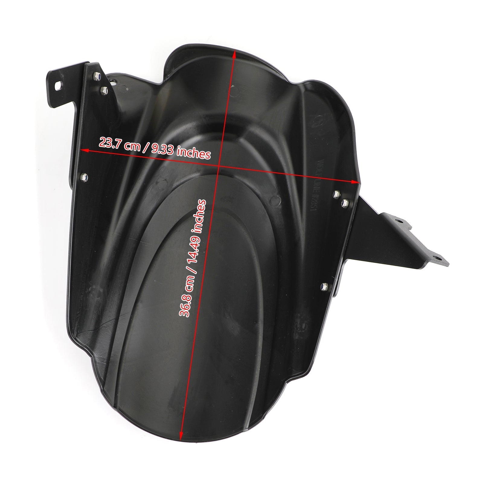 Guardabarros trasero de motocicleta para KAWASAKI VERSYS 650 KLE650 15-19 genérico