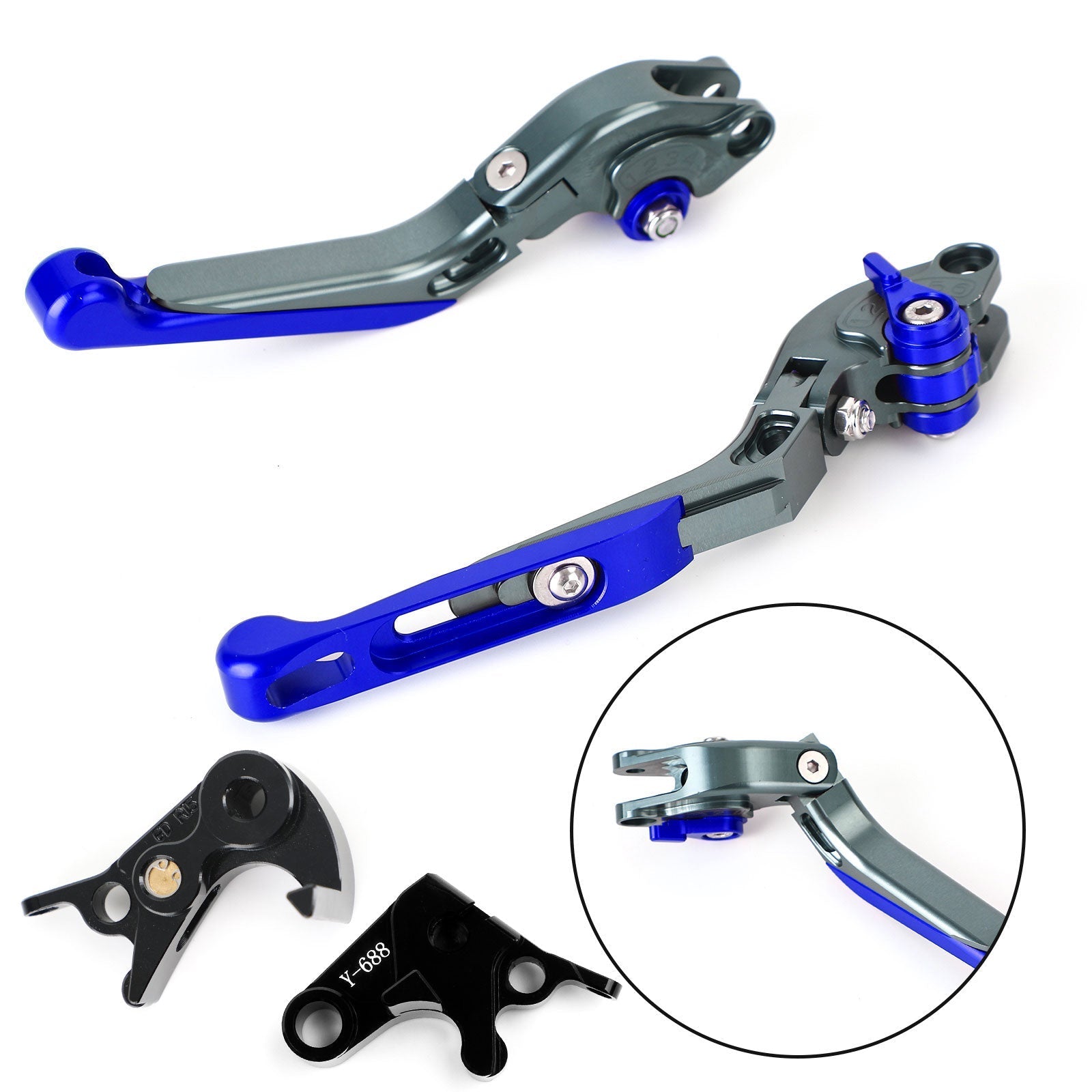 Levier de frein d'embrayage réglable pour Yamaha MT-09 Tracer 900/GT 21-22 YZF R6 17-20 générique