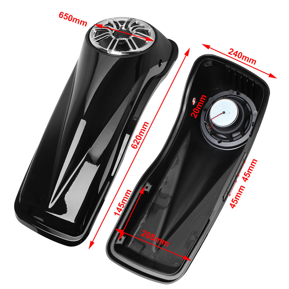 Couvercles de sacoche TRIPLE 6.5 avec haut-parleur pour Harley Touring Electra Glide 2014-2020 Generic