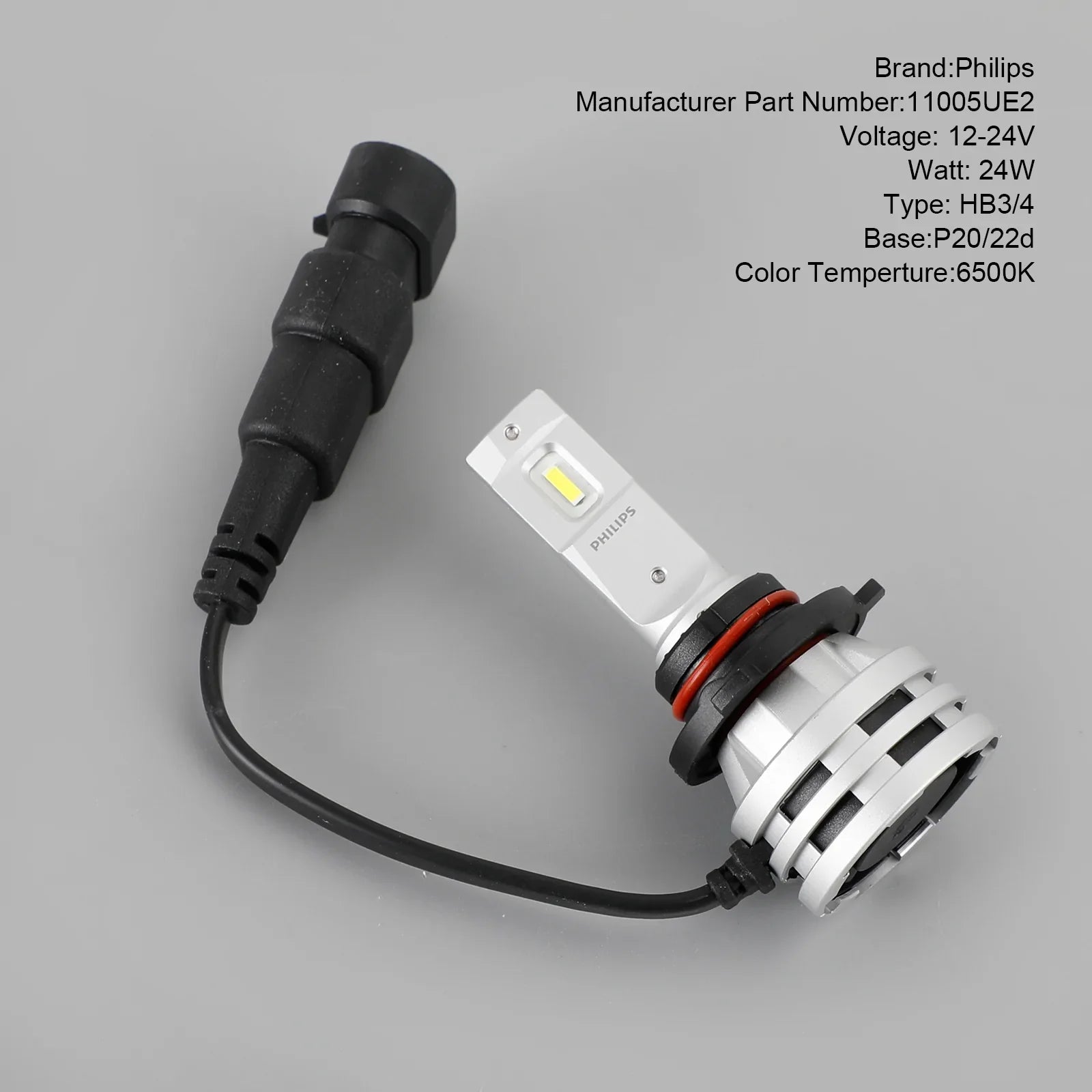 Per Philips 11005UE2X2 Ultinon Essential G2 Faro LED HB3/4 24W 6500K