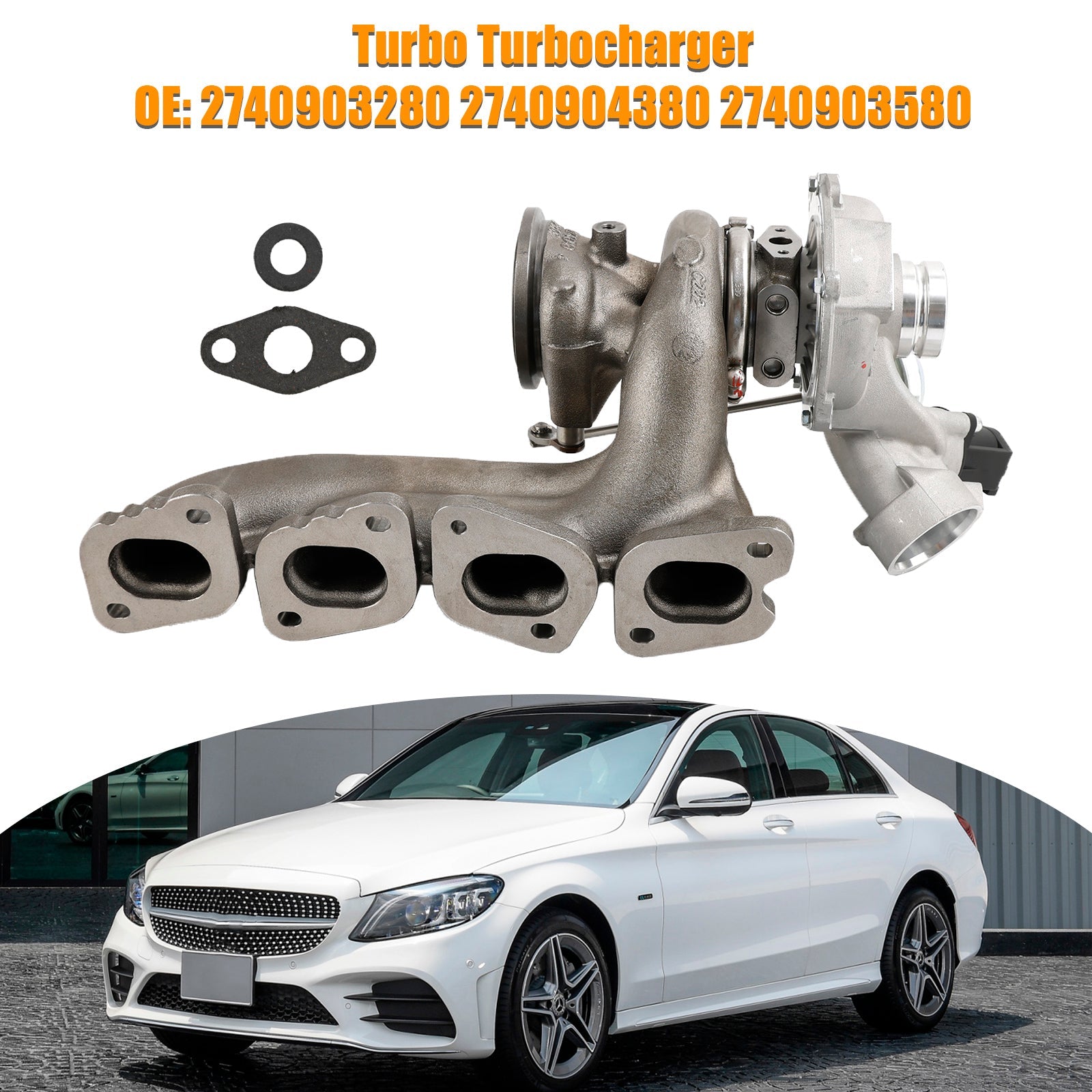 Turbocompresor Turbo 2740904380 para Mercedes-Benz C300 C350e E300 GLC300 SLC300