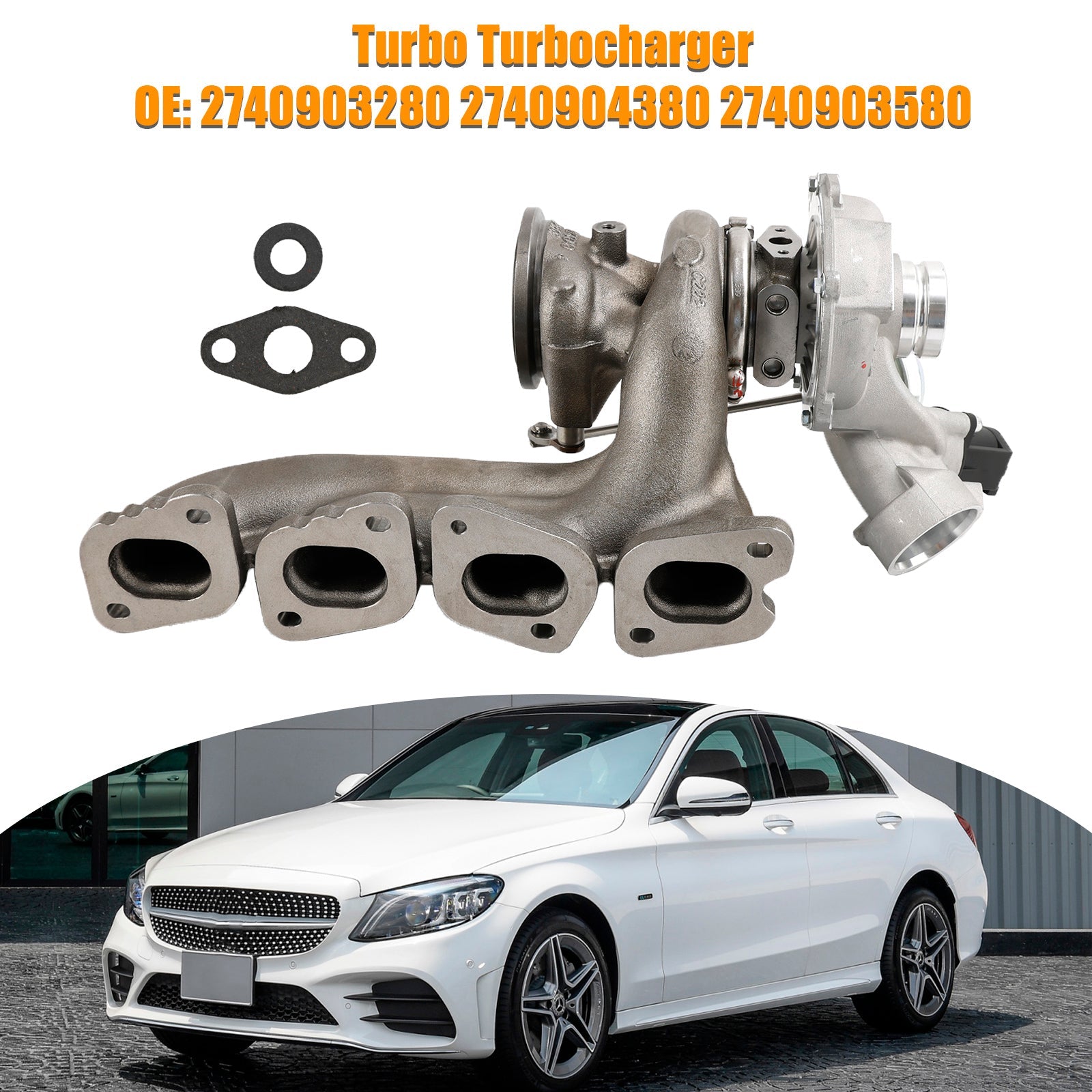 2019 Mercedes-Benz CE GLC SLC 300 2.0L L4 Turbo Turbosprężarka 2740903280 2740904380 2740903580
