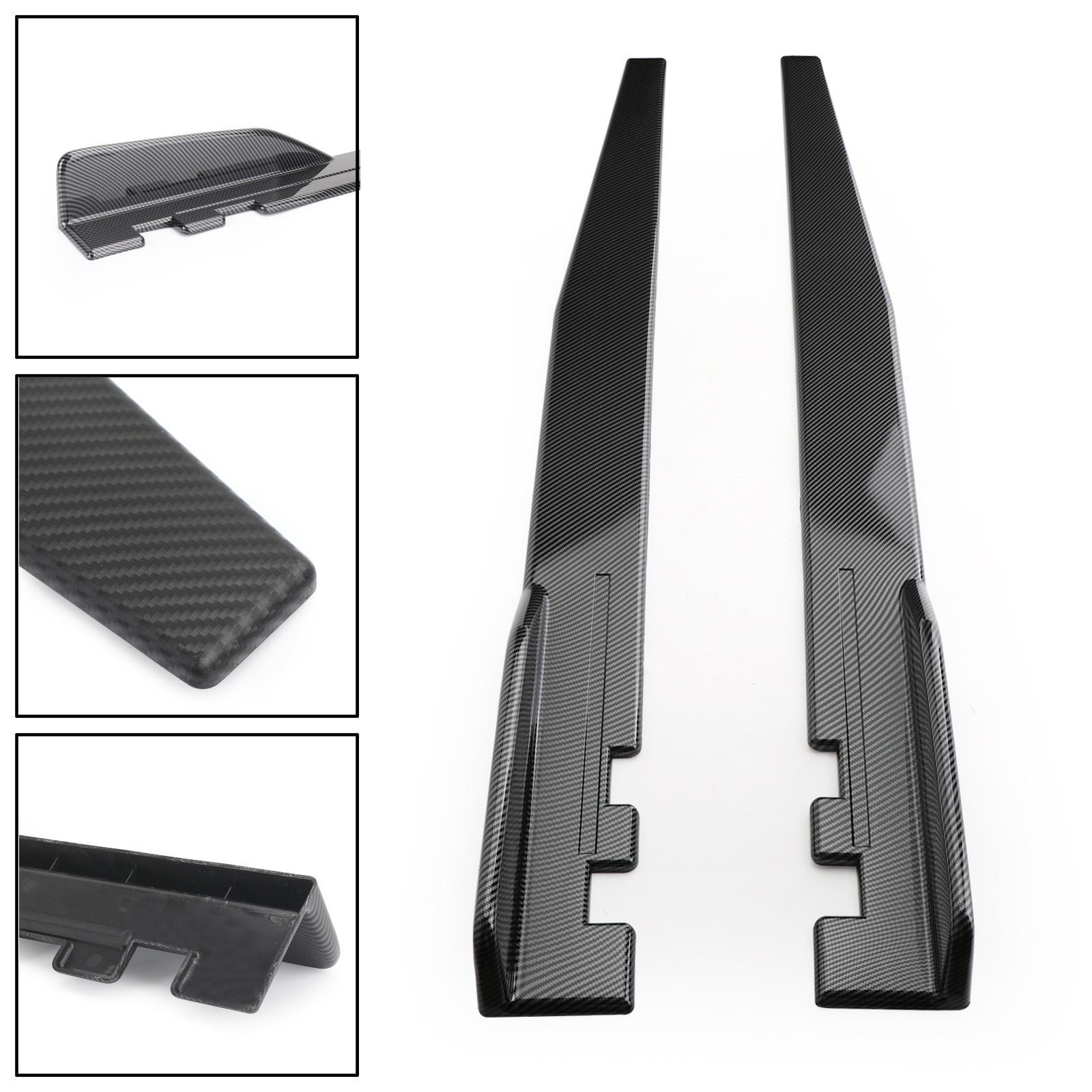 BMW E39 E46 F10/F11 Faldones laterales de fibra de carbono Rocker Splitters Difusor Winglet Wings Genérico