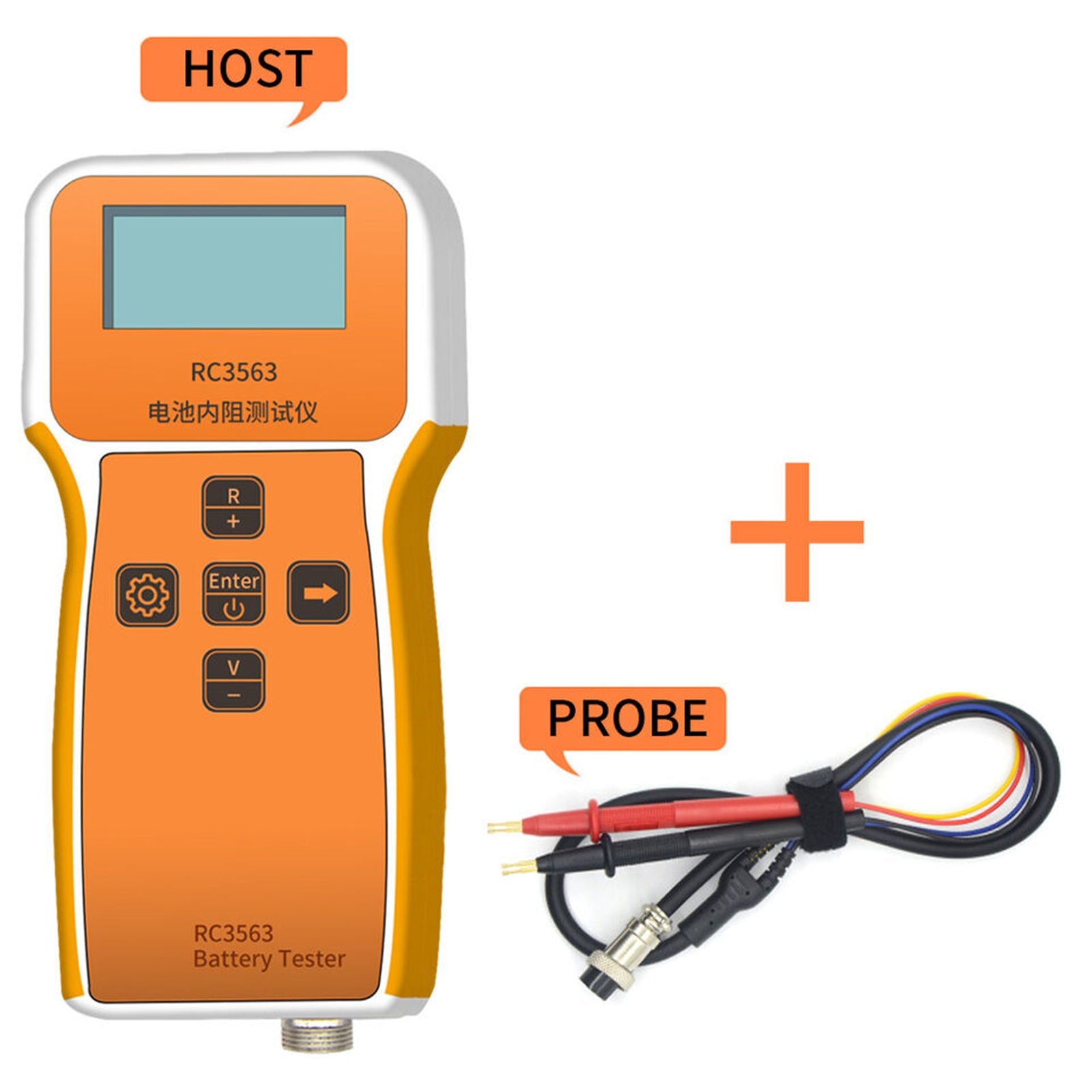 Medidor de voltaje de batería RC3563 Detector de probador de voltaje de resistencia interna