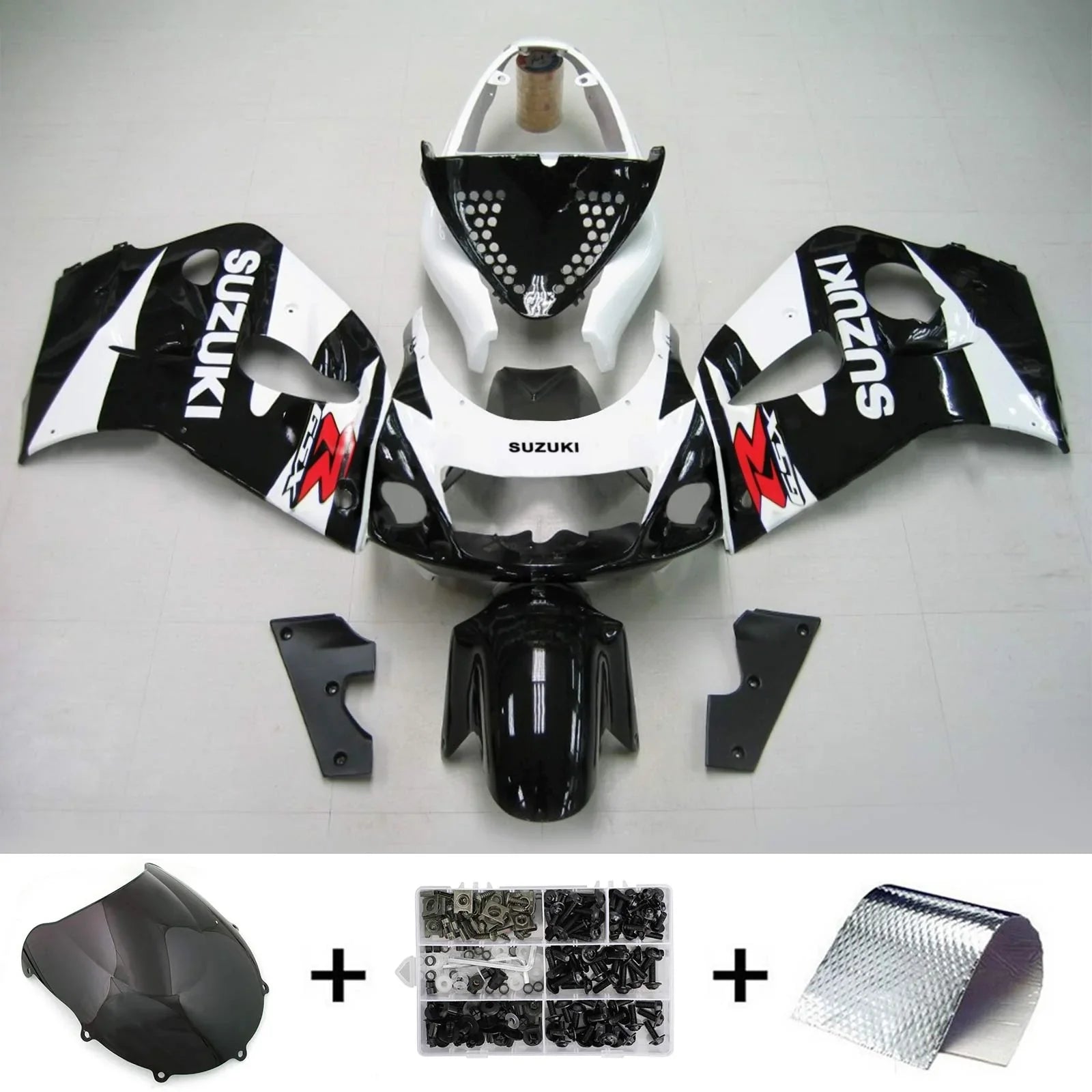 Amotopart Suzuki GSXR 600/750 1996-2000 Kit Carenatura Plastica ABS per Carrozzeria