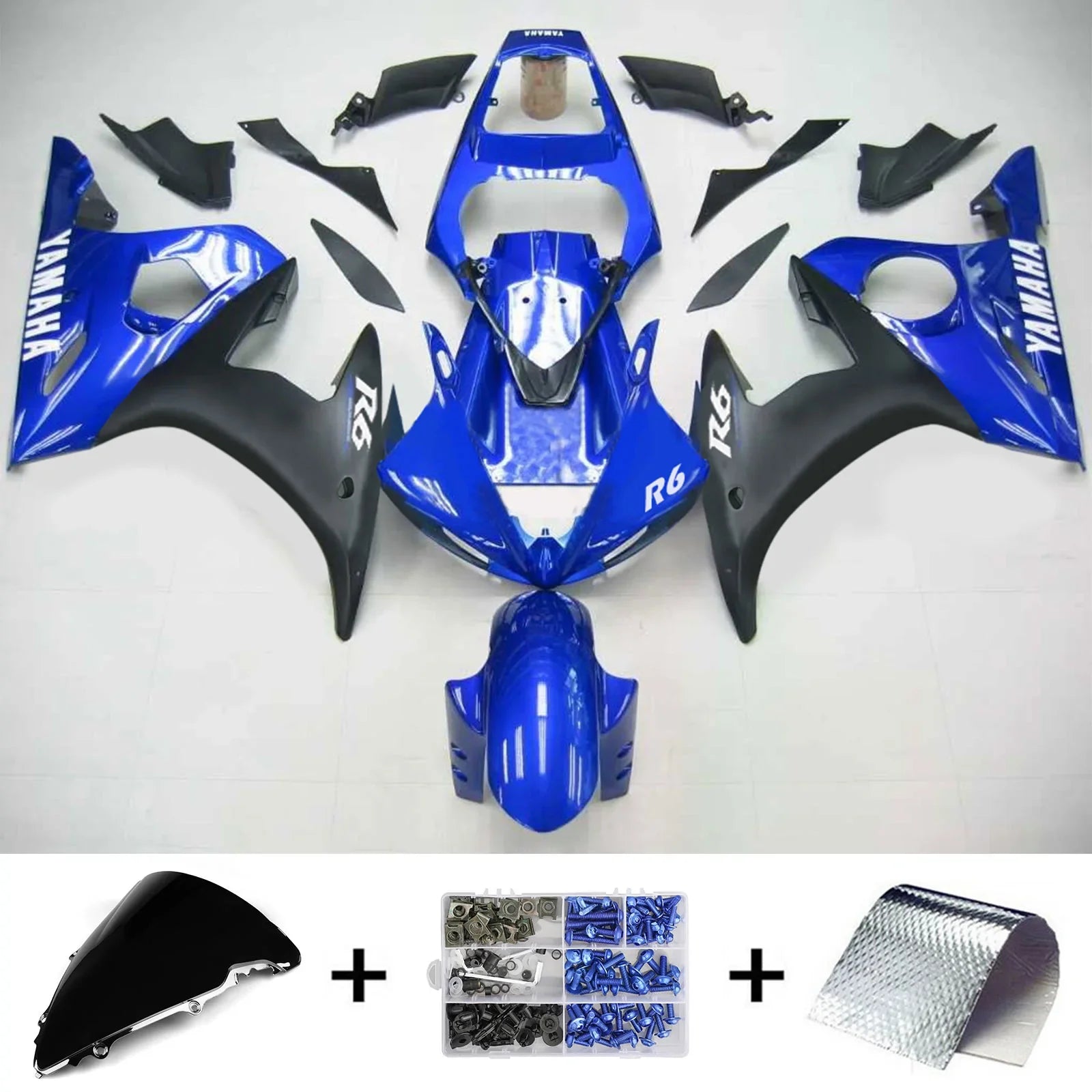 Kit de carénage Amotopart pour Yamaha YZF 600 R6 2005 générique