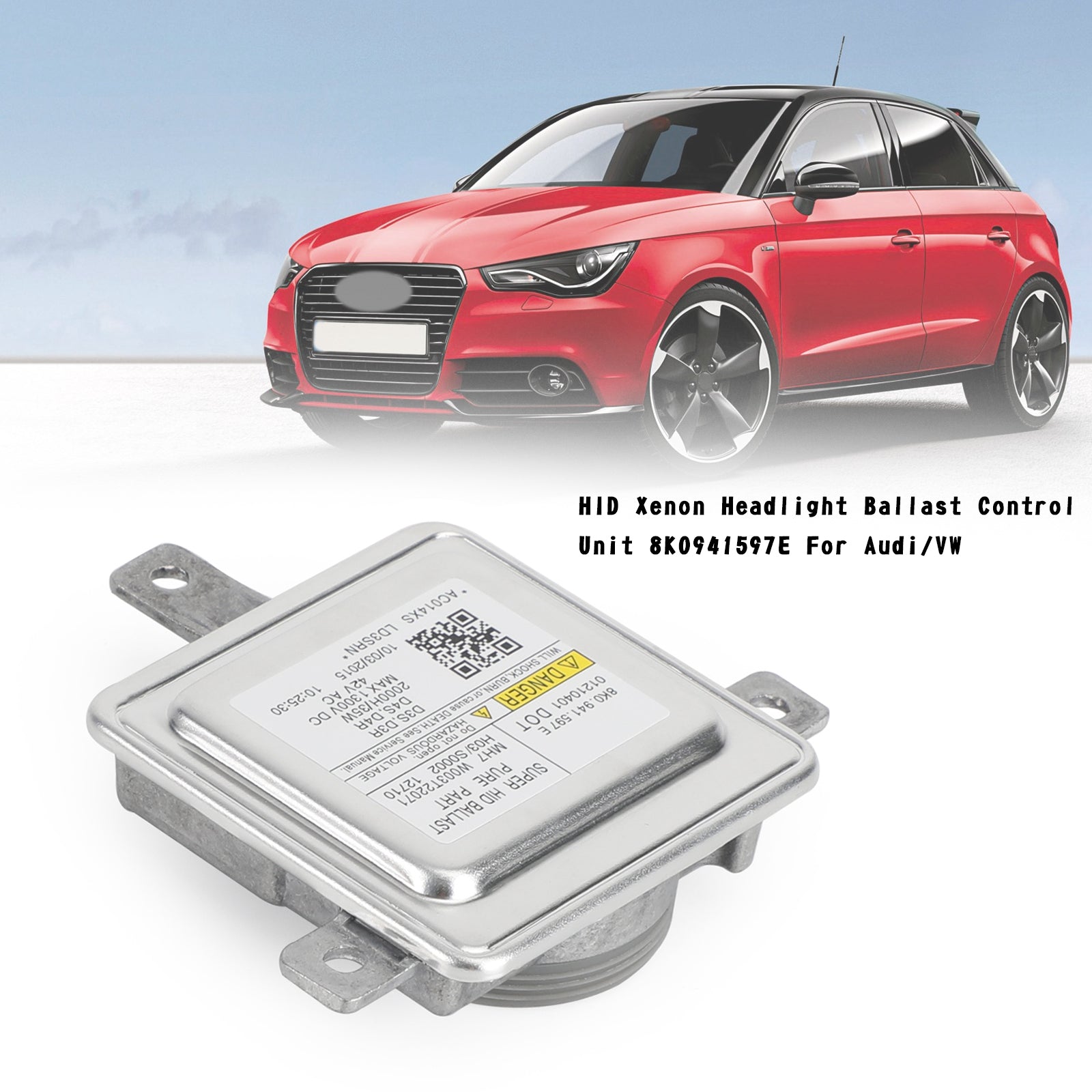 HID Xenon Headlight Ballast Control Unit 8K0941597E per Audi/VW Generico