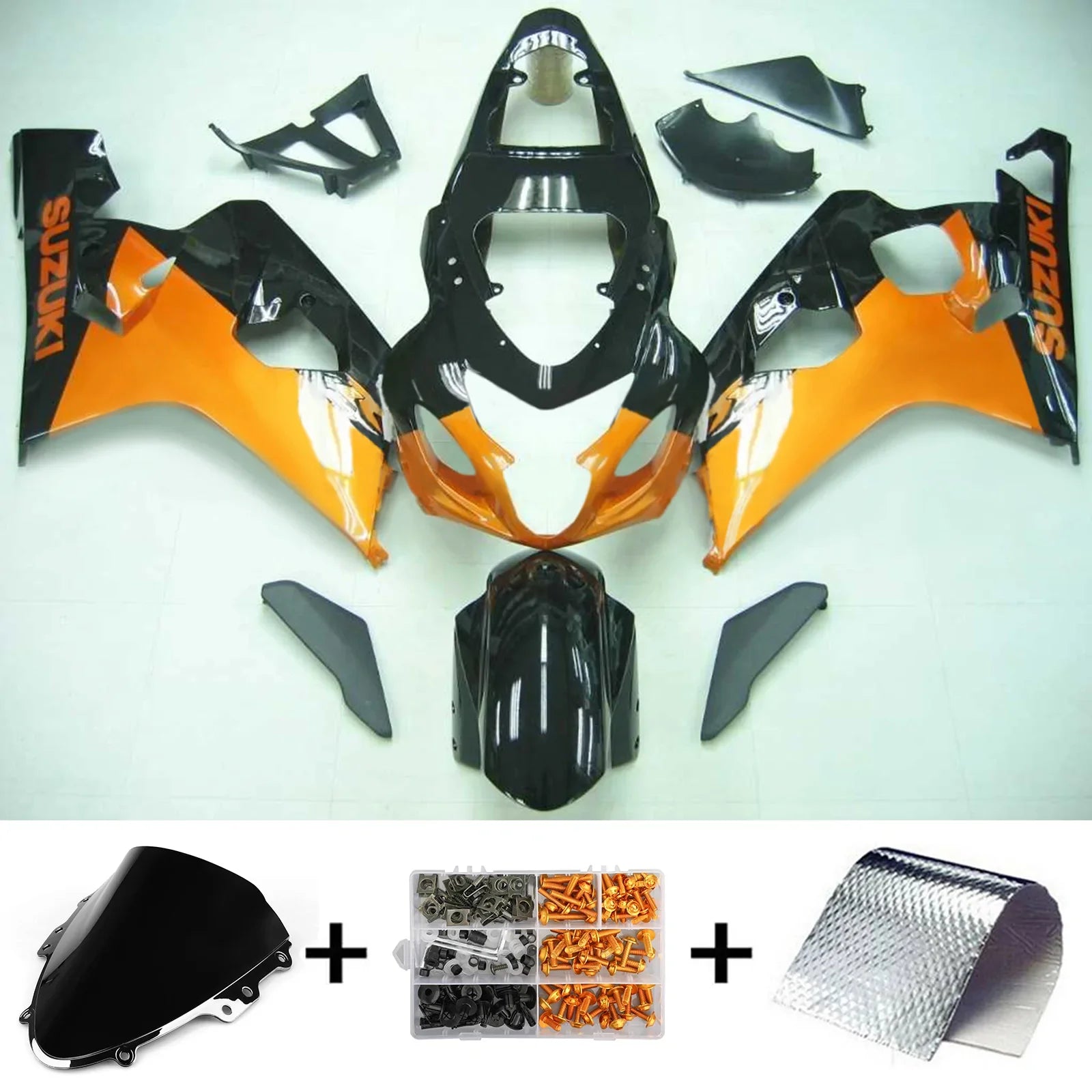 Amotopart Suzuki GSXR 600/750 2004-2005 Kit Carenado Plastico ABS Carroceria