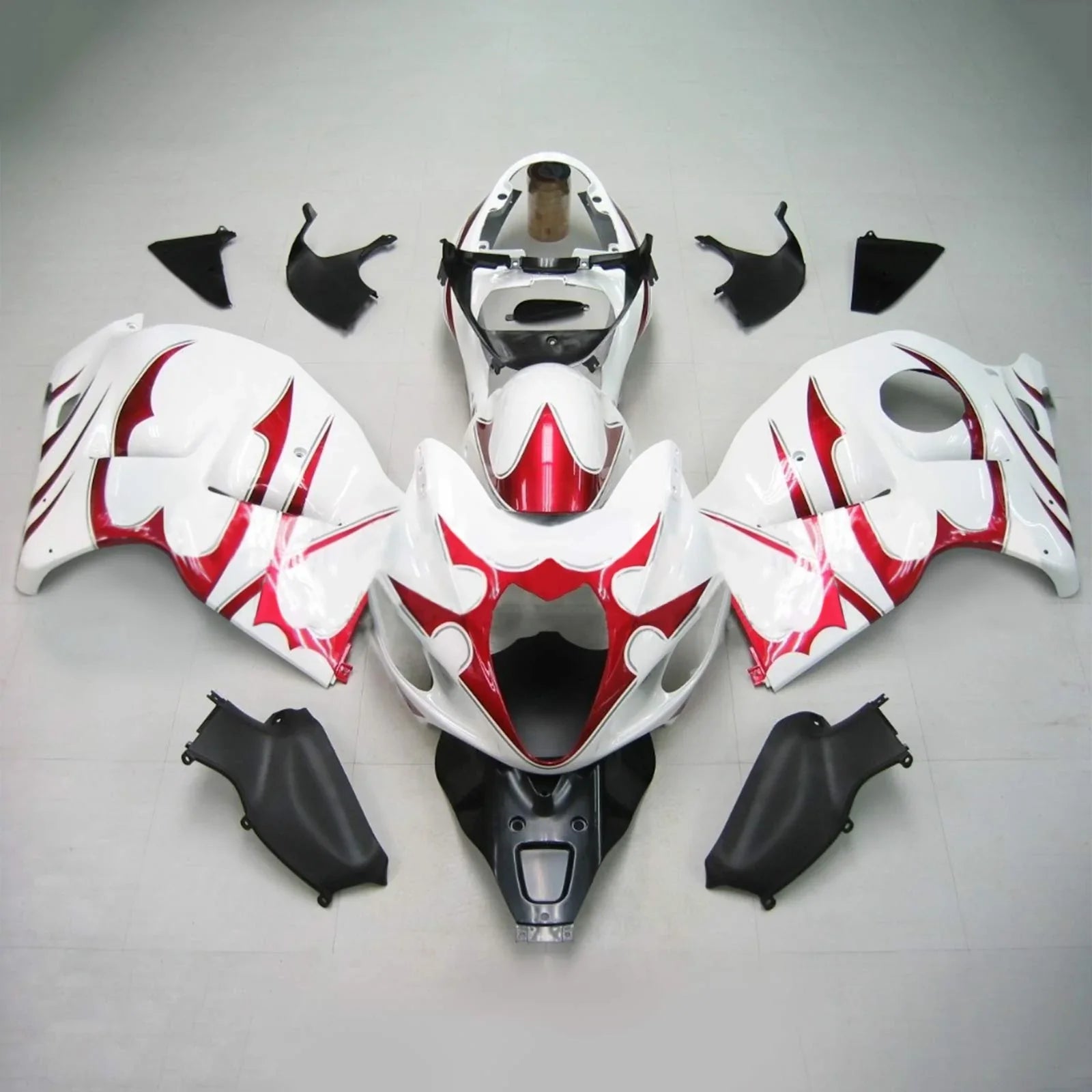 Amotopart Suzuki Hayabusa GSXR1300 1999-2007 Kit Carénage Carrosserie Plastique ABS