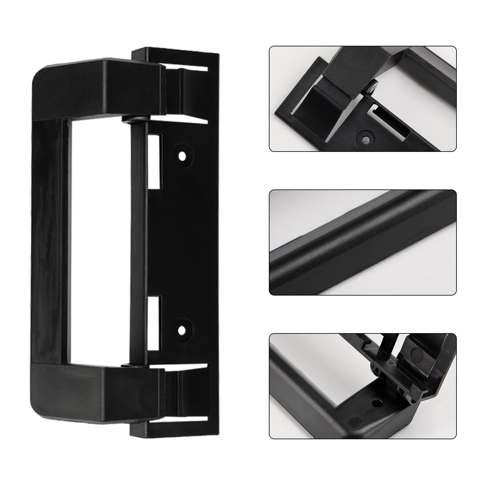 Soporte de manija de puerta de refrigerador RV, Hardware negro para Dometic 3316882900, 2 uds.