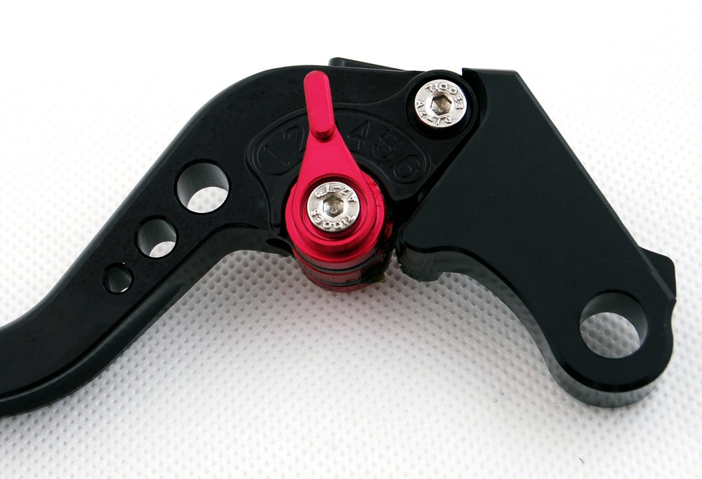 Manetas Freno Embrague Largas para Ducati Hypermotard 1100/SP 2007-2012 Negro Genérico