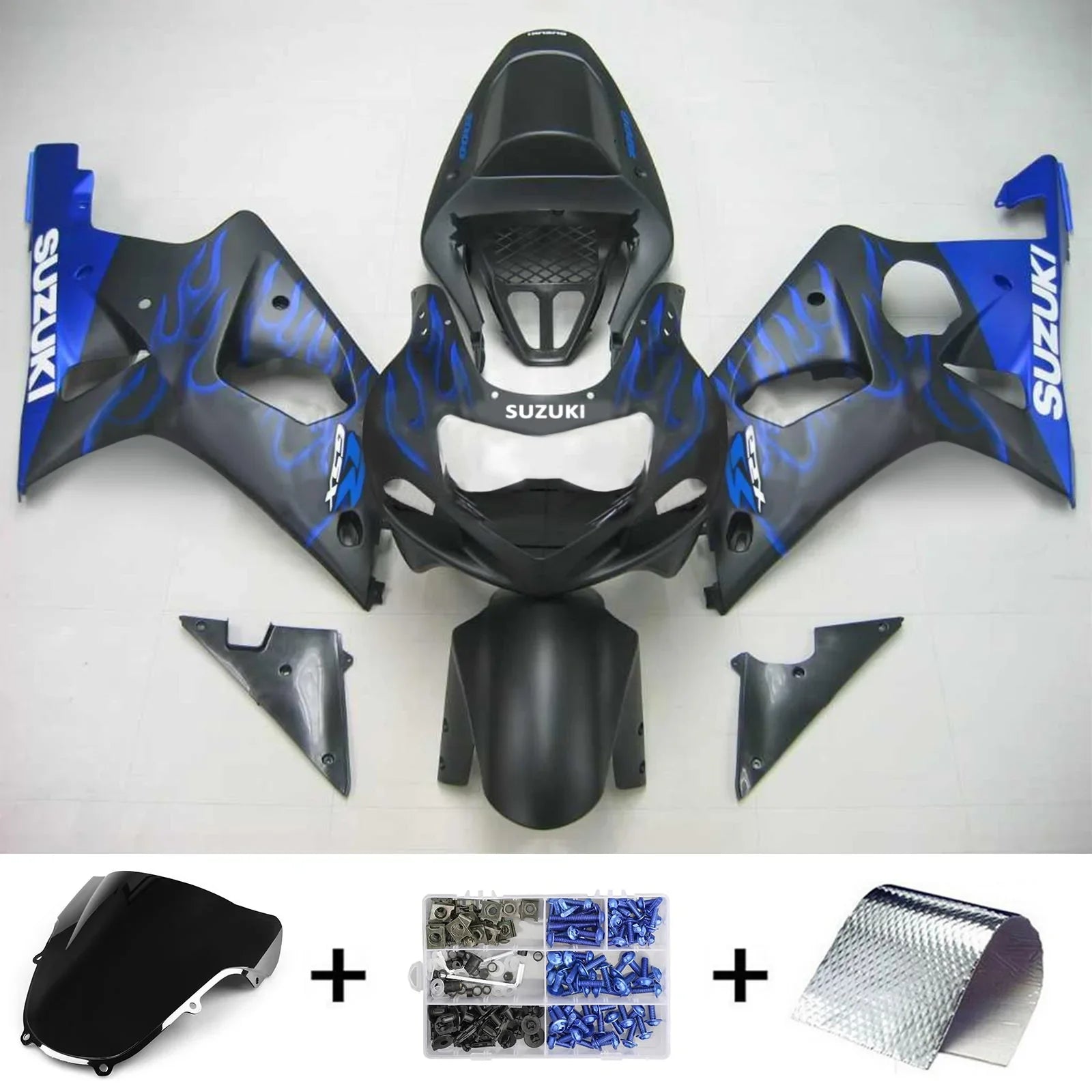 Amotopart Kit carenatura Suzuki GSXR1000 2000-2002 K1 K2