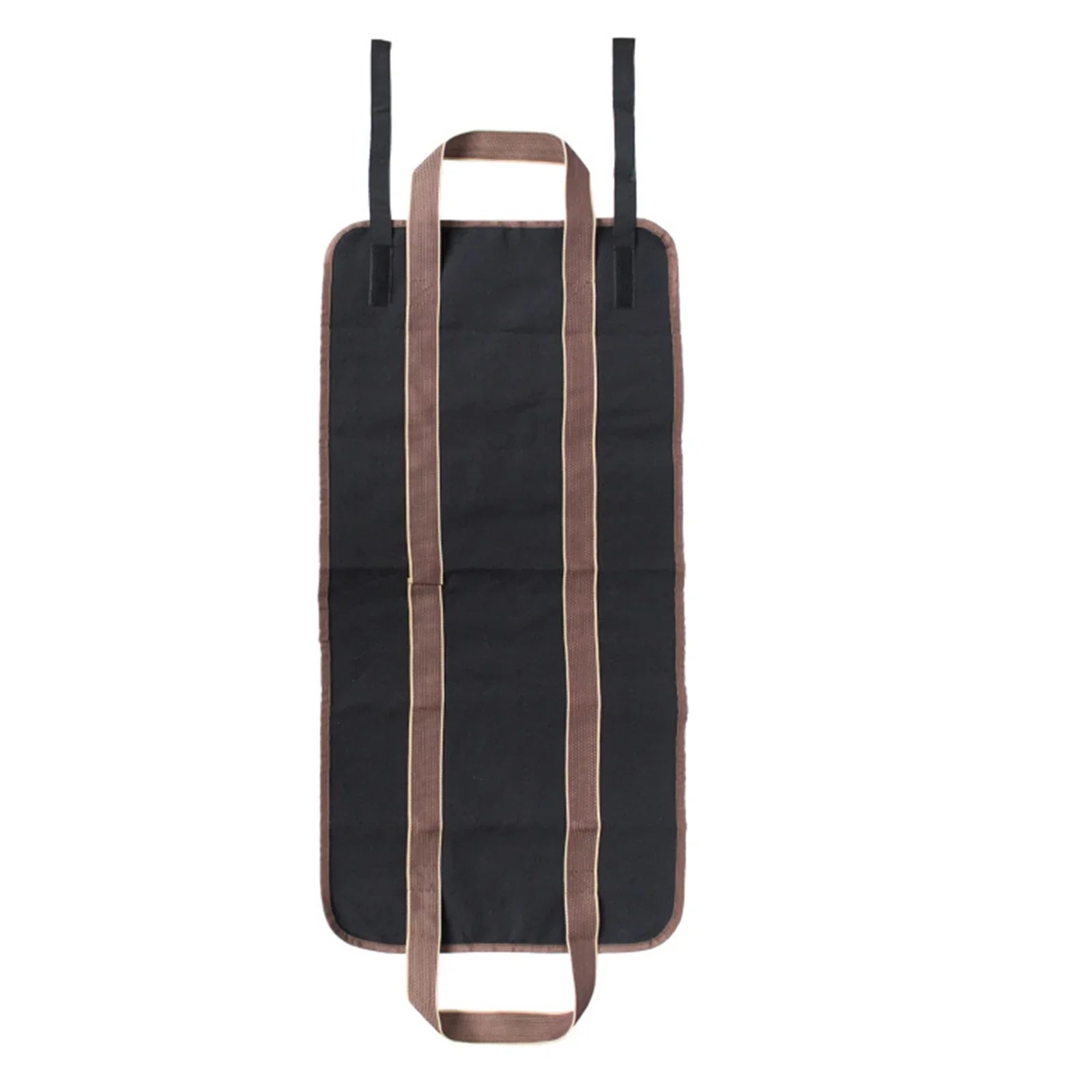 Legna da ardere Log Carrier Bag Rack di stoccaggio in legno Borsa per il trasporto all'aperto portatile nera