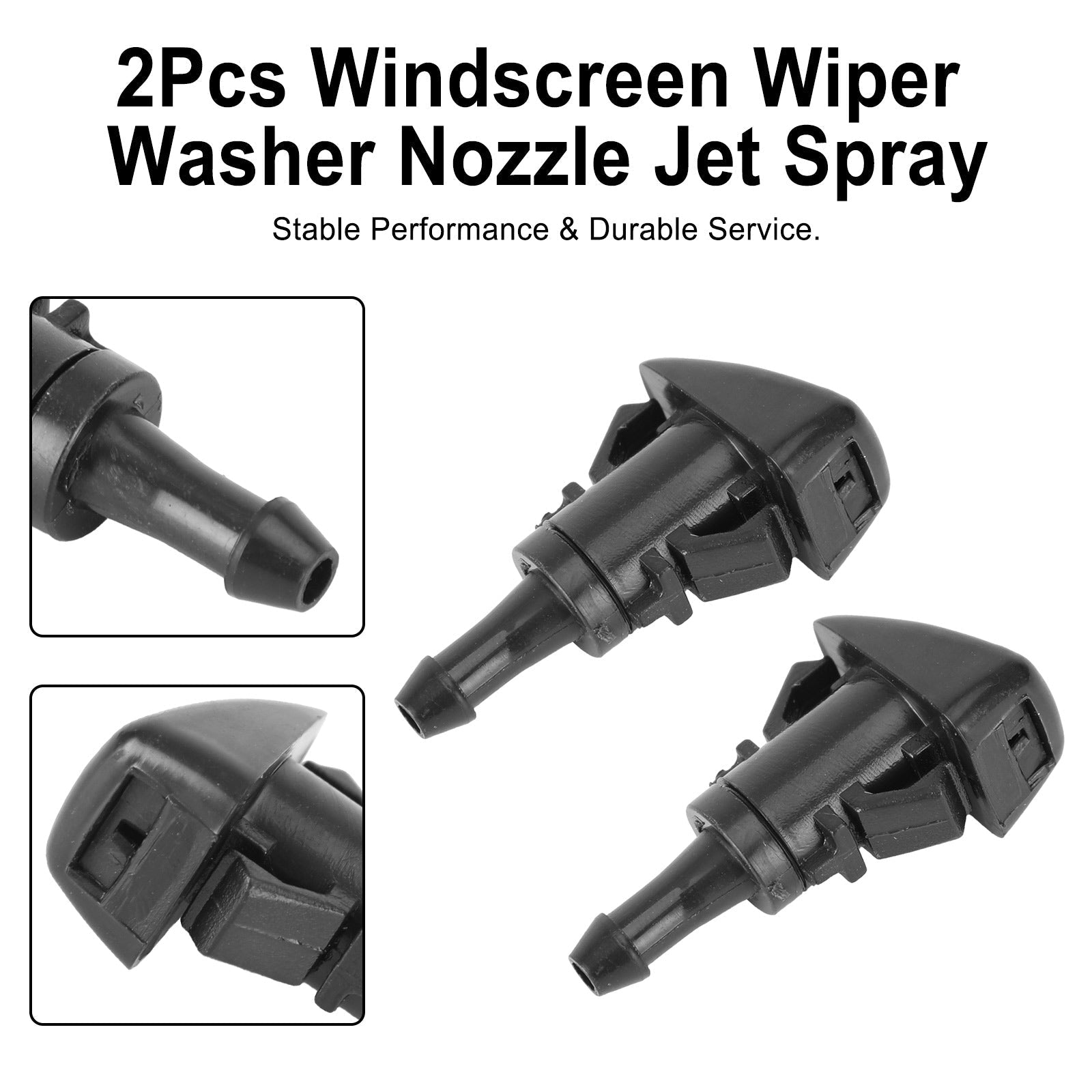 2 ugelli spray per lavavetri per parabrezza per Dodge Journey 09-13 5116079AA generico