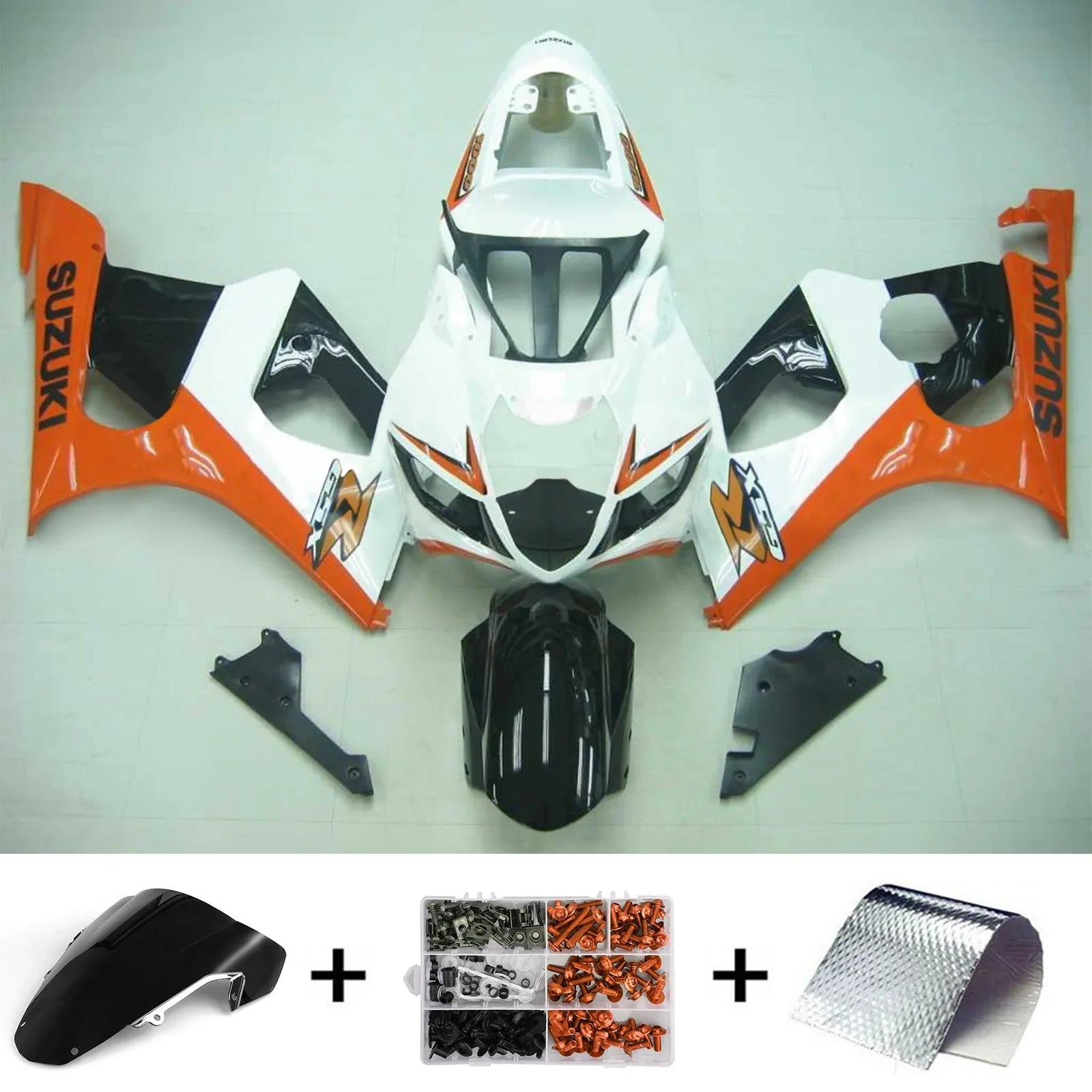 Amotopart Suzuki GSXR1000 2003-2004 Kit de carénage K3