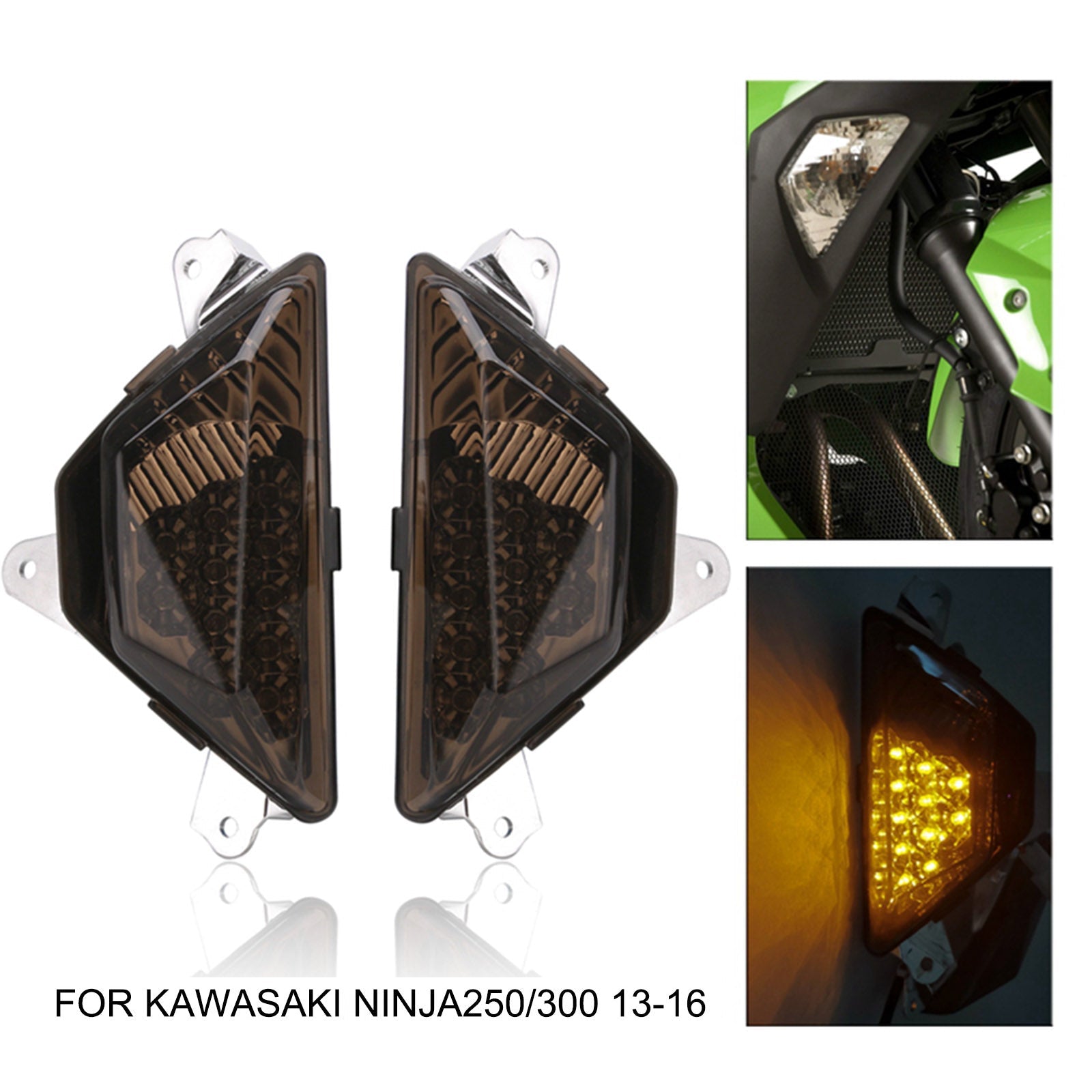 KAWASAKI NINJA 250 300 2013-2016 Lámpara LED de señal de giro delantera para motocicleta