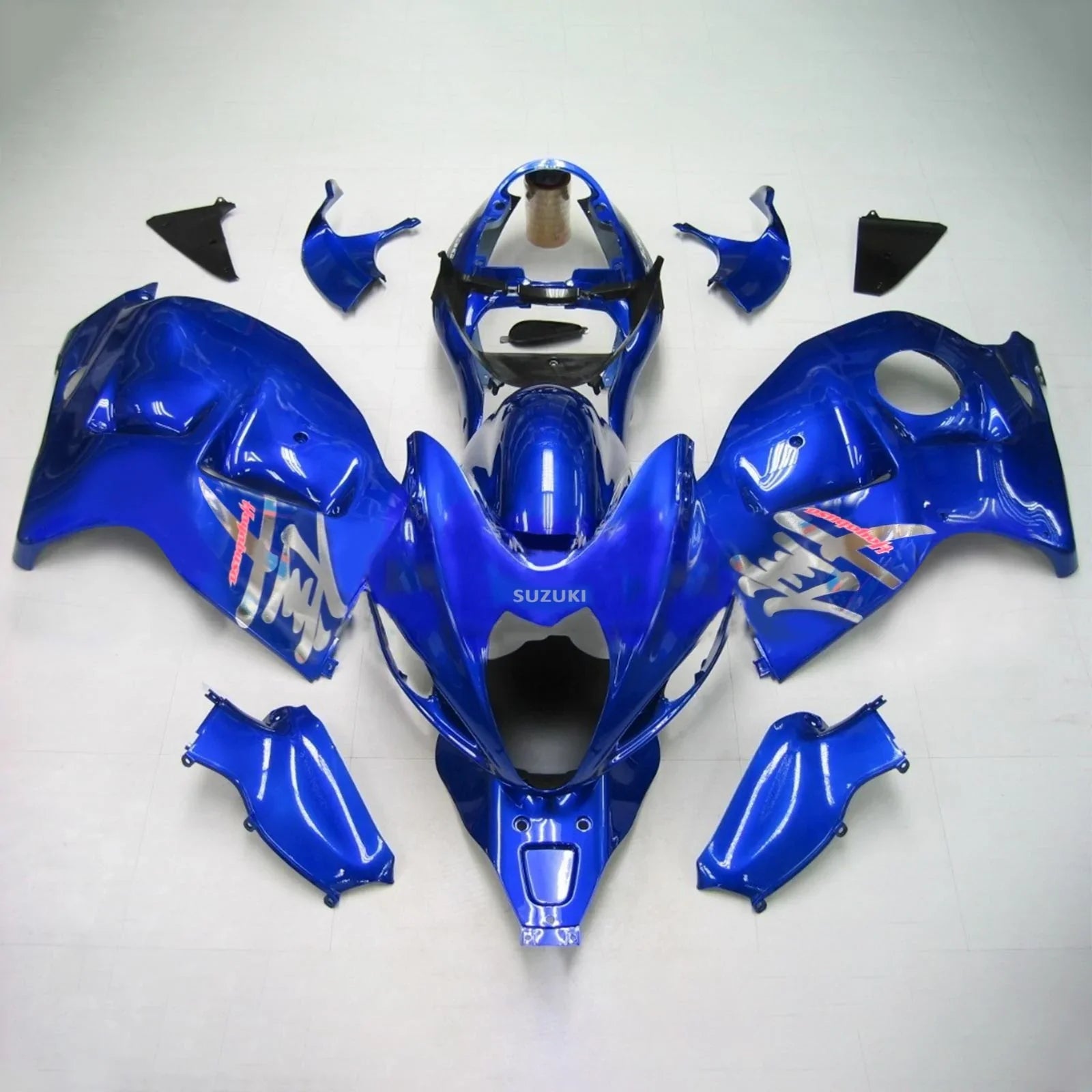 Amotopart Suzuki Hayabusa GSXR1300 1999-2007 Kit Carénage Carrosserie Plastique ABS