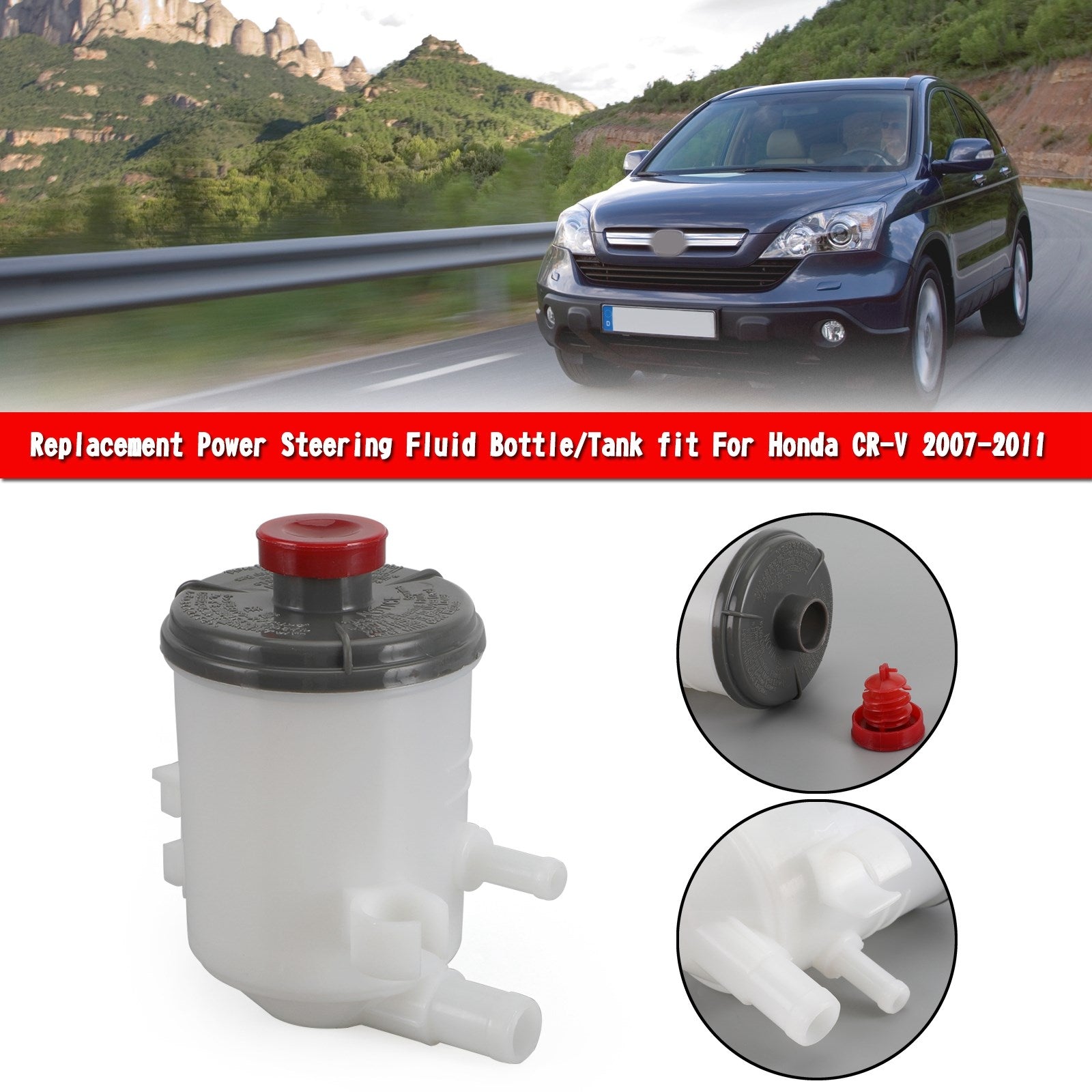 Bottiglia/serbatoio di ricambio per liquido servosterzo per Honda CR-V 2007-2011 generico