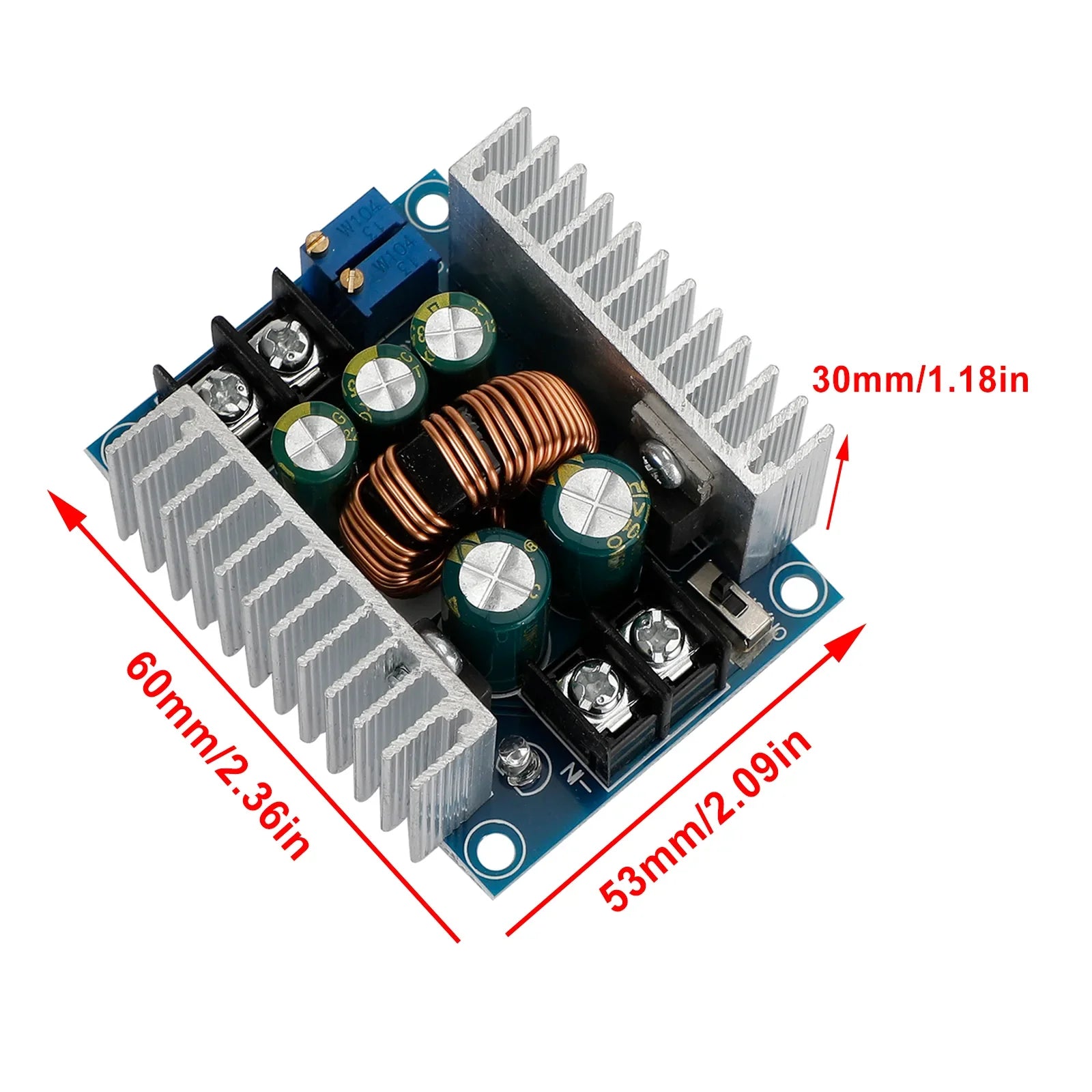 Convertisseur DC-DC 20A 300W Step Down Buck-Boost Power Board chargeur réglable