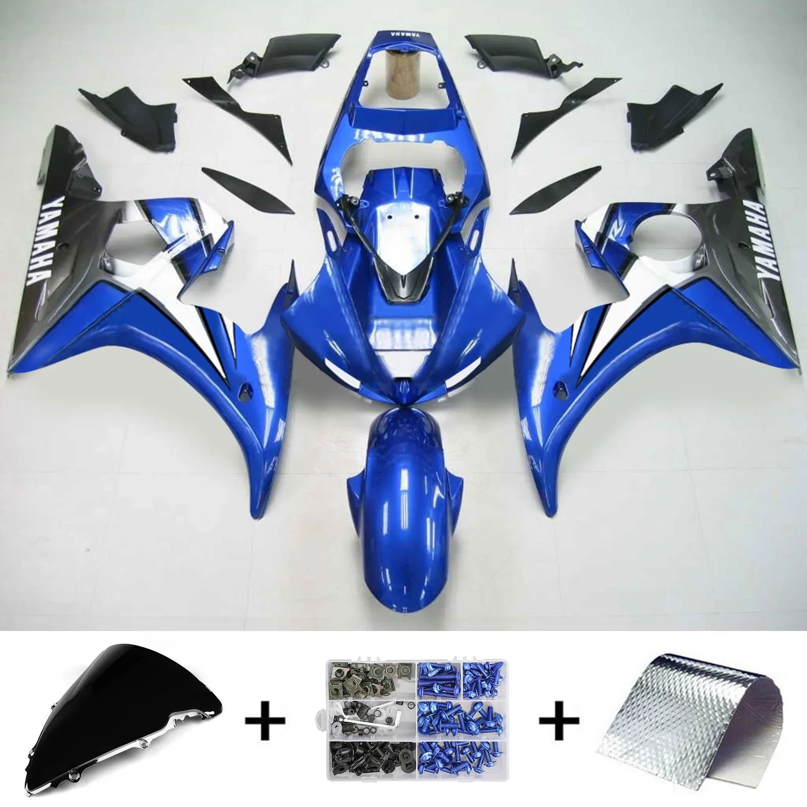 Kit de carénage Amotopart pour Yamaha YZF 600 R6 2005 générique