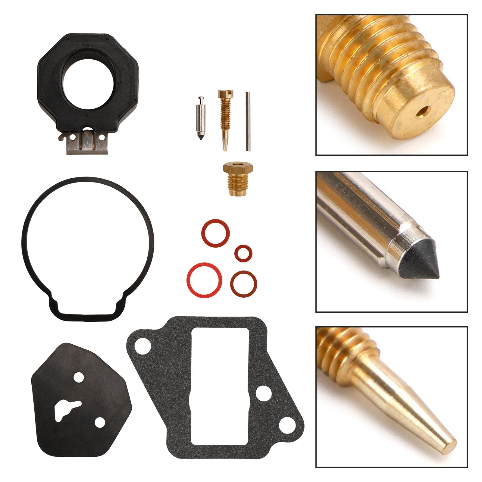 Kit de reconstrucción de carburador apto para Yamaha 9.9HP 15HP 6E7-W0093-01 6E7-W0093-02