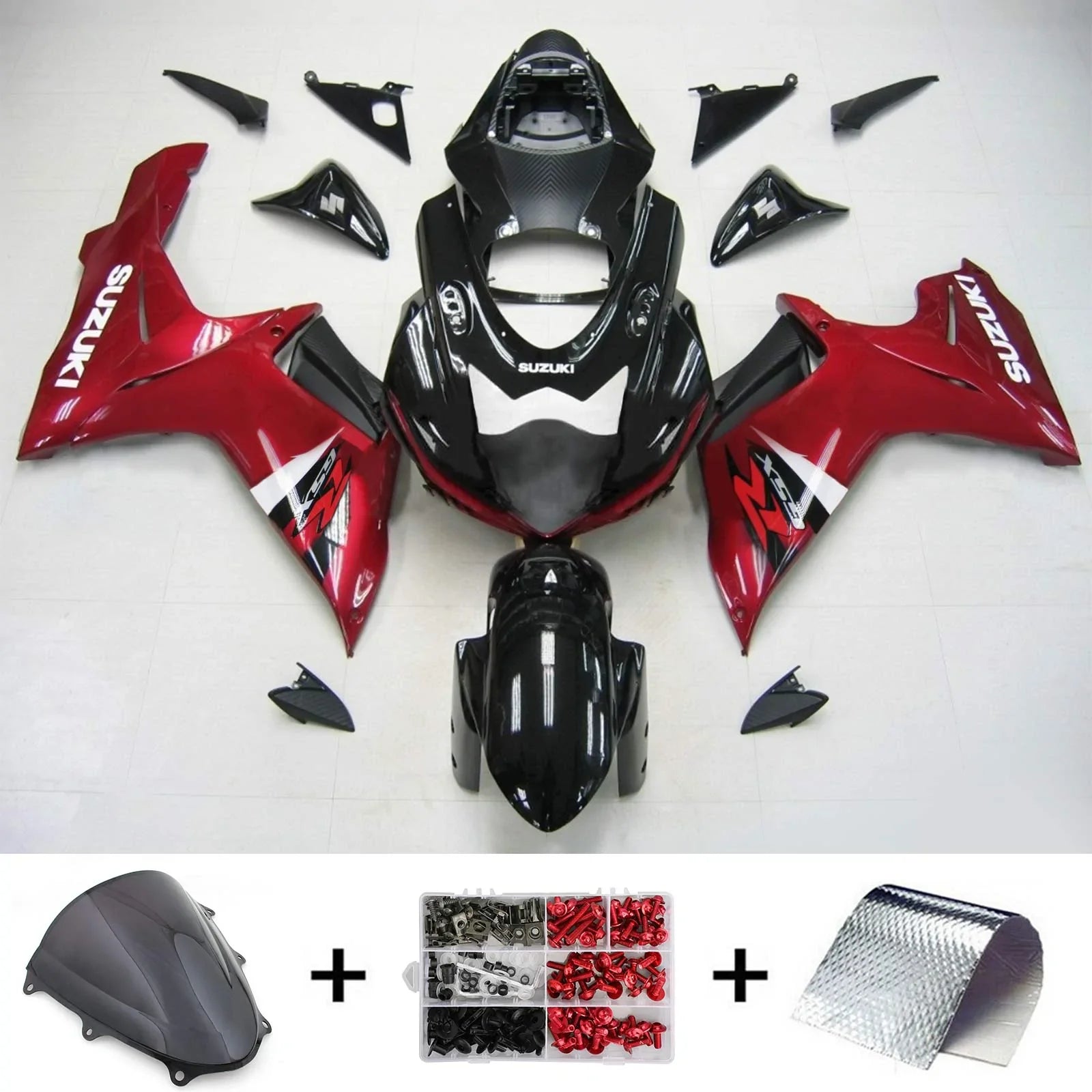 Amotopart Suzuki GSXR 600/750 2011-2021 Kit carena K11 Carrozzeria Plastica ABS