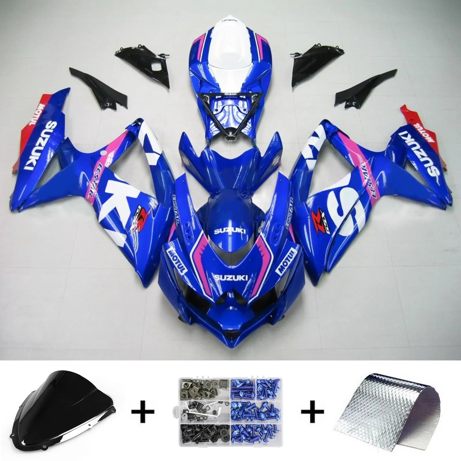 Amotopart Suzuki GSXR 600/750 2008-2010 Kit Carenado Plastico ABS K8