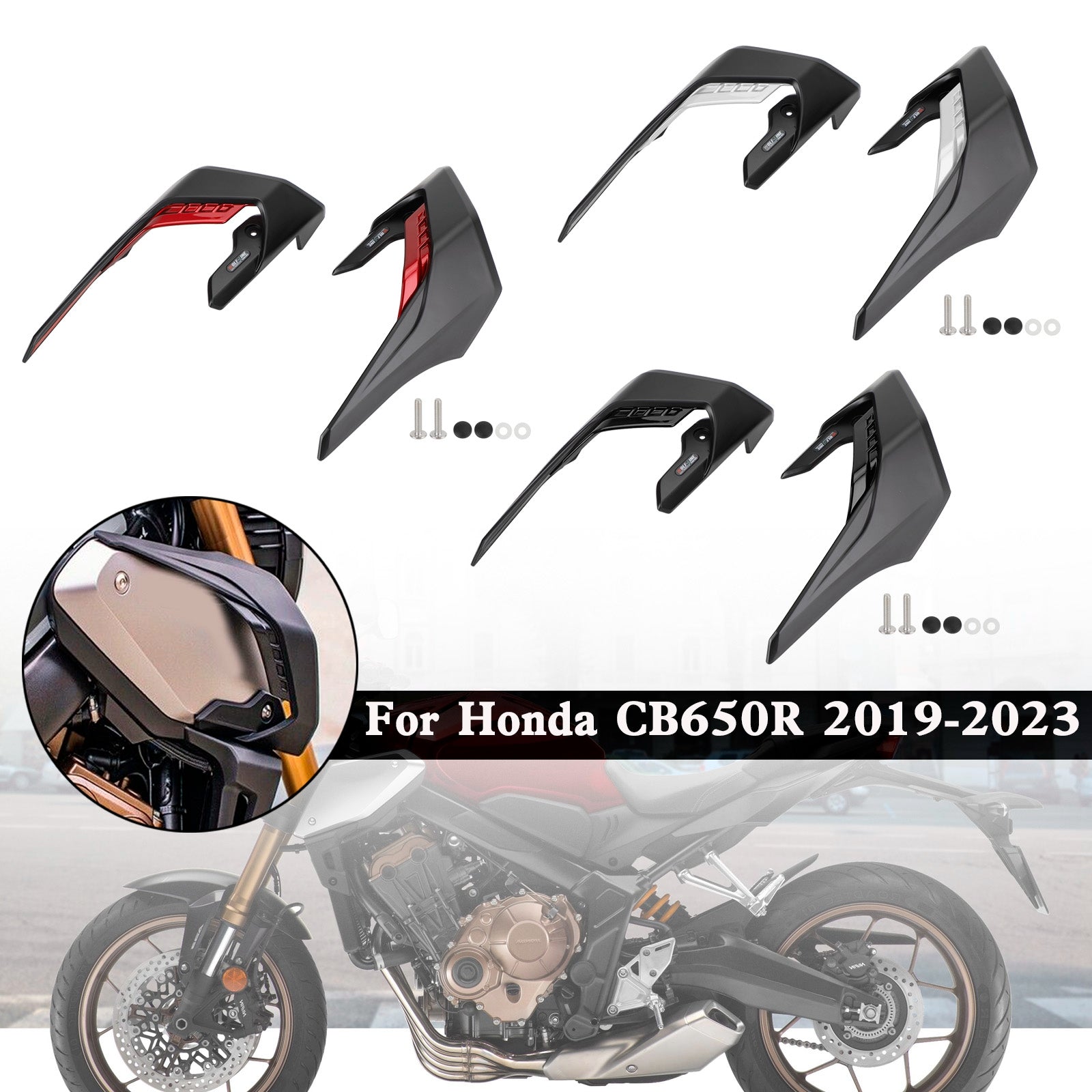 Carénage de déflecteur 'aile aérodynamique Honda CB650R 2019-2023