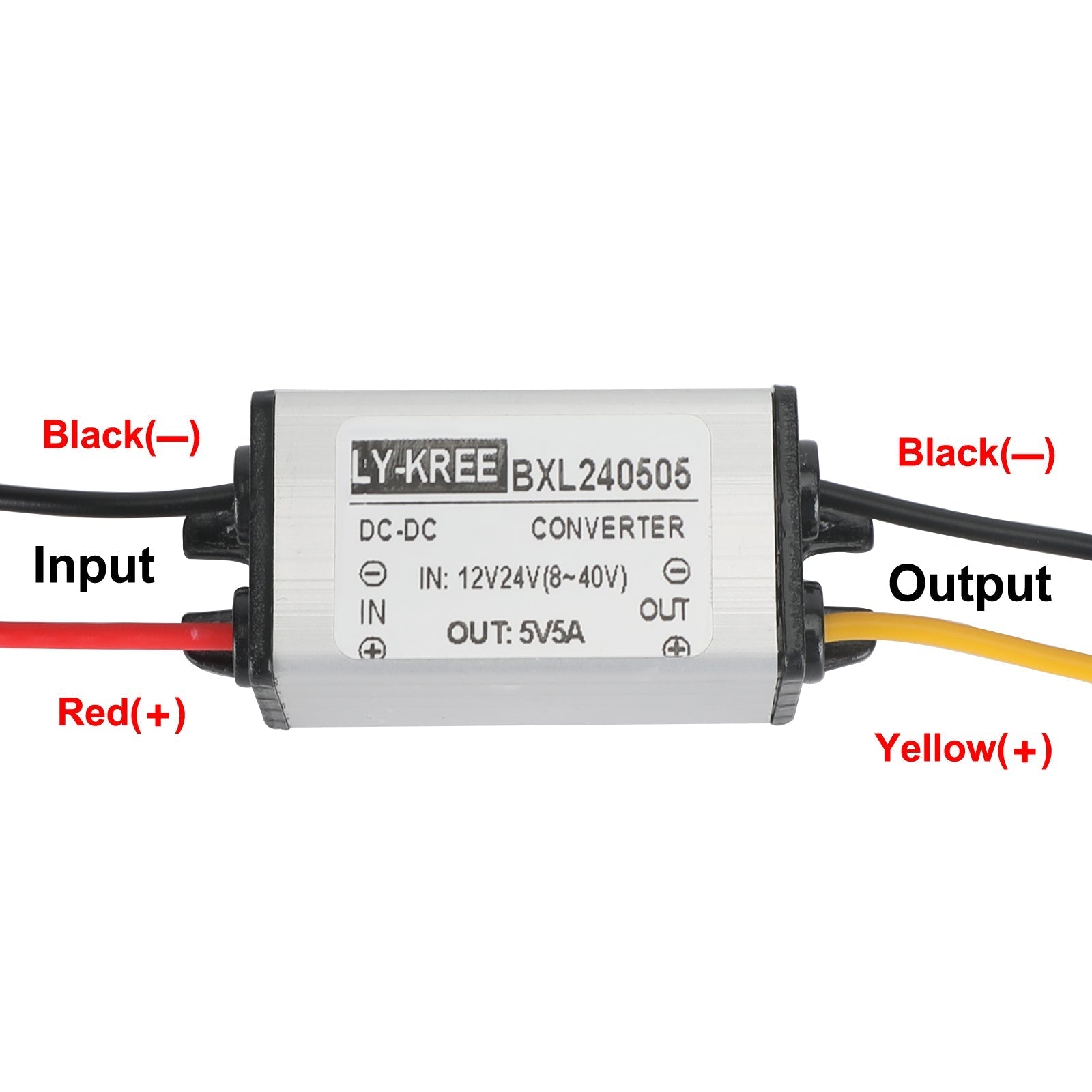 12V/24V à 5V 5A 25W convertisseur étanche abaisseur Volt Module alimentation