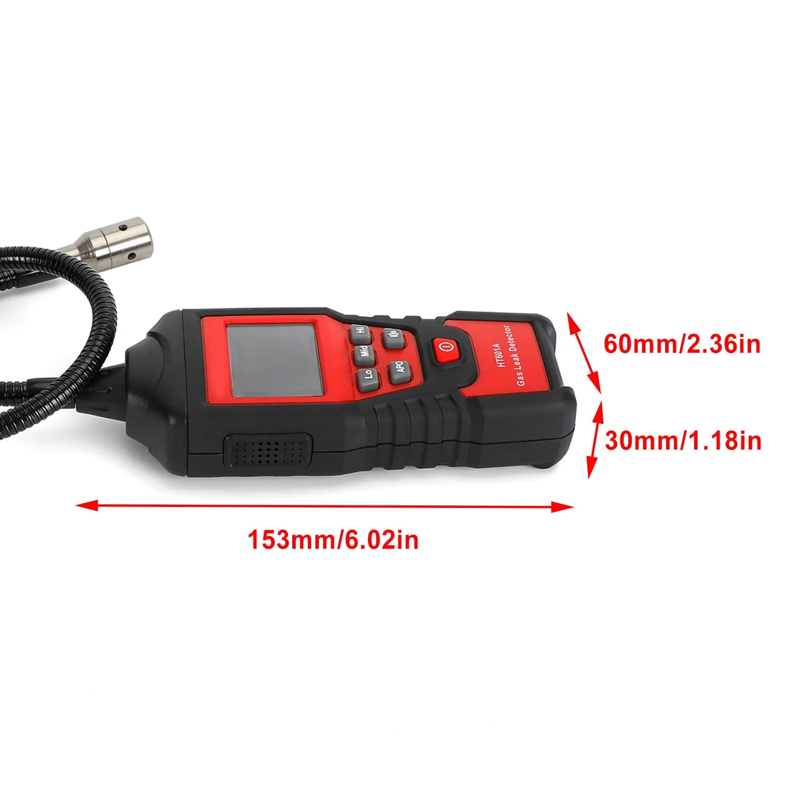 Détecteur de fuite de propane de gaz naturel combustible portable Testeur LCD Fuite visuelle