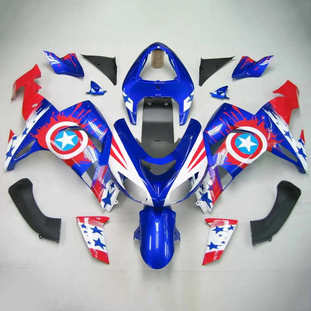 Amotopart Verkleidungsset für Kawasaki ZX10R 2006-2007 Generic