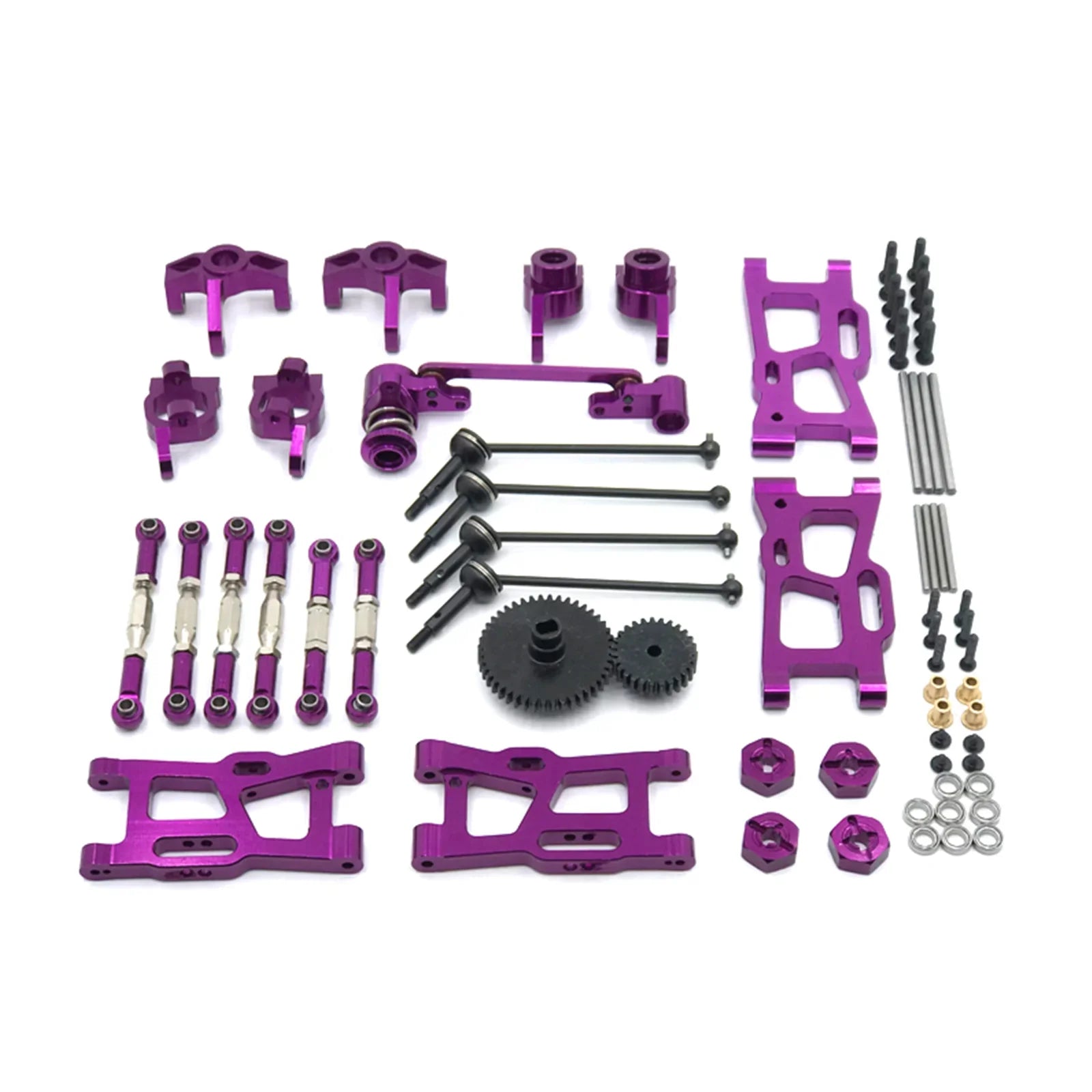 Kits de actualización de Metal RC 1/12 1/14 para Wltoys 144001 144002 124016 124017 124018