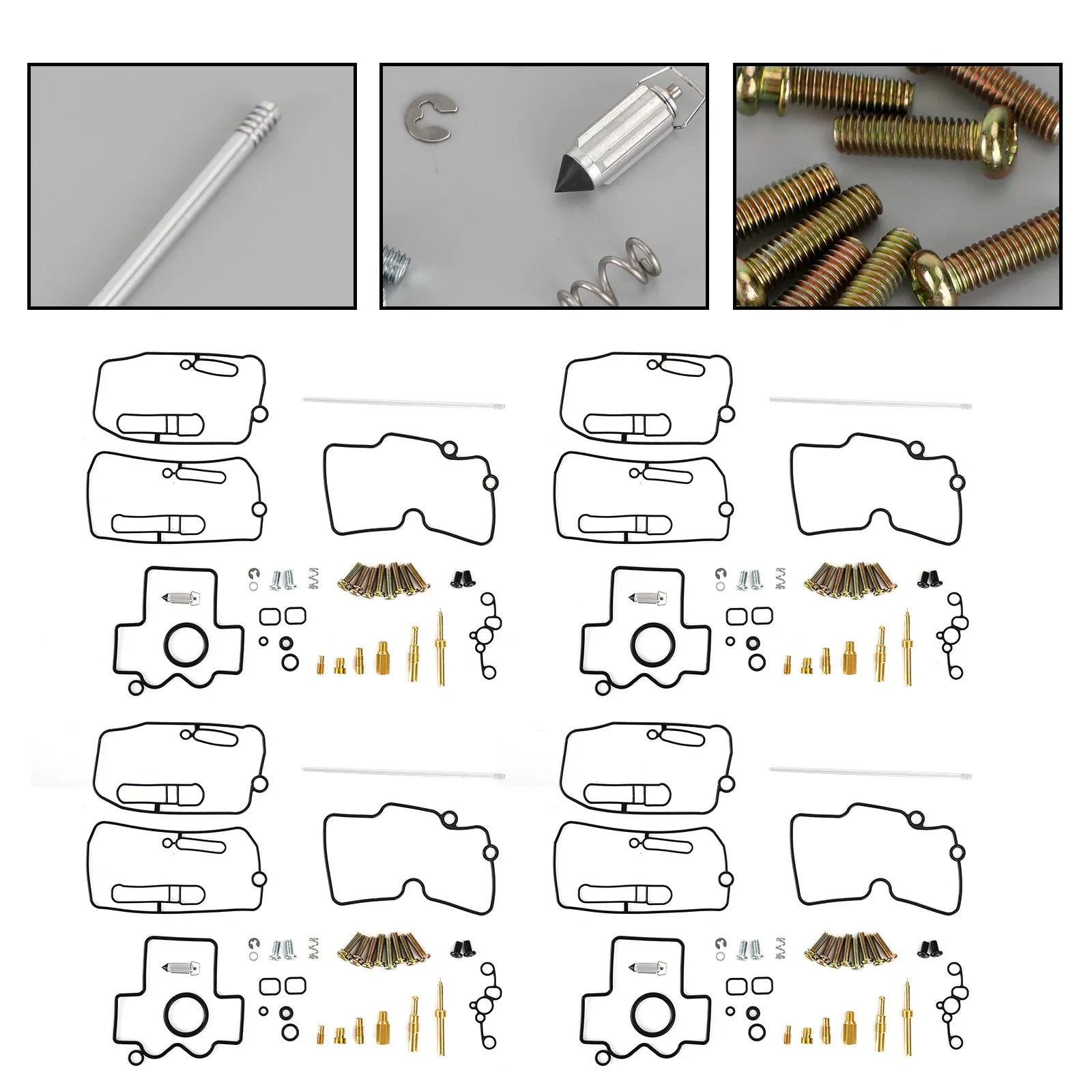 Kit de réparation de reconstruction de carburateur 4X pour Yamaha YFZ450 2004-2009 générique