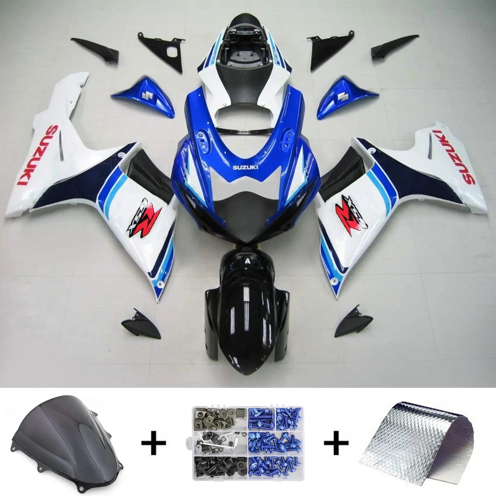 Amotopart Suzuki GSXR 600/750 2011-2021 K11 Kit Carenado Carrocería Plástico ABS