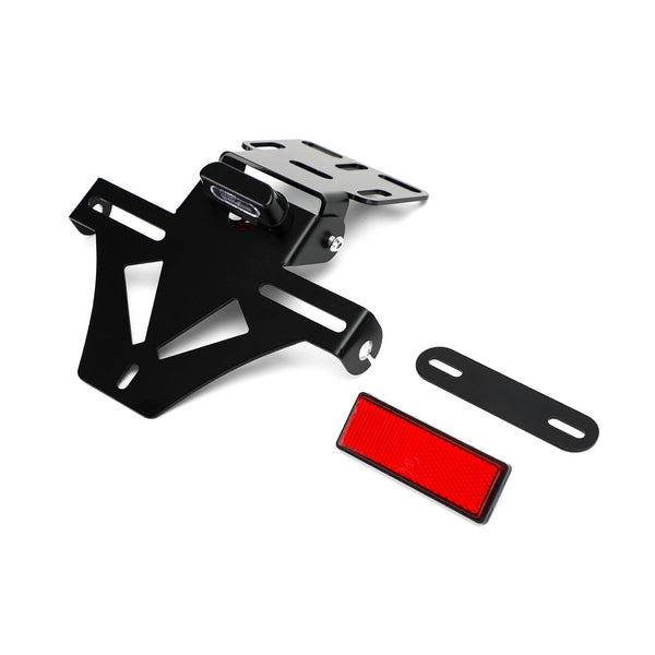 Cadre Plaque Immatriculation Moto Newwyt - Support Aluminium Robuste Universel Noir