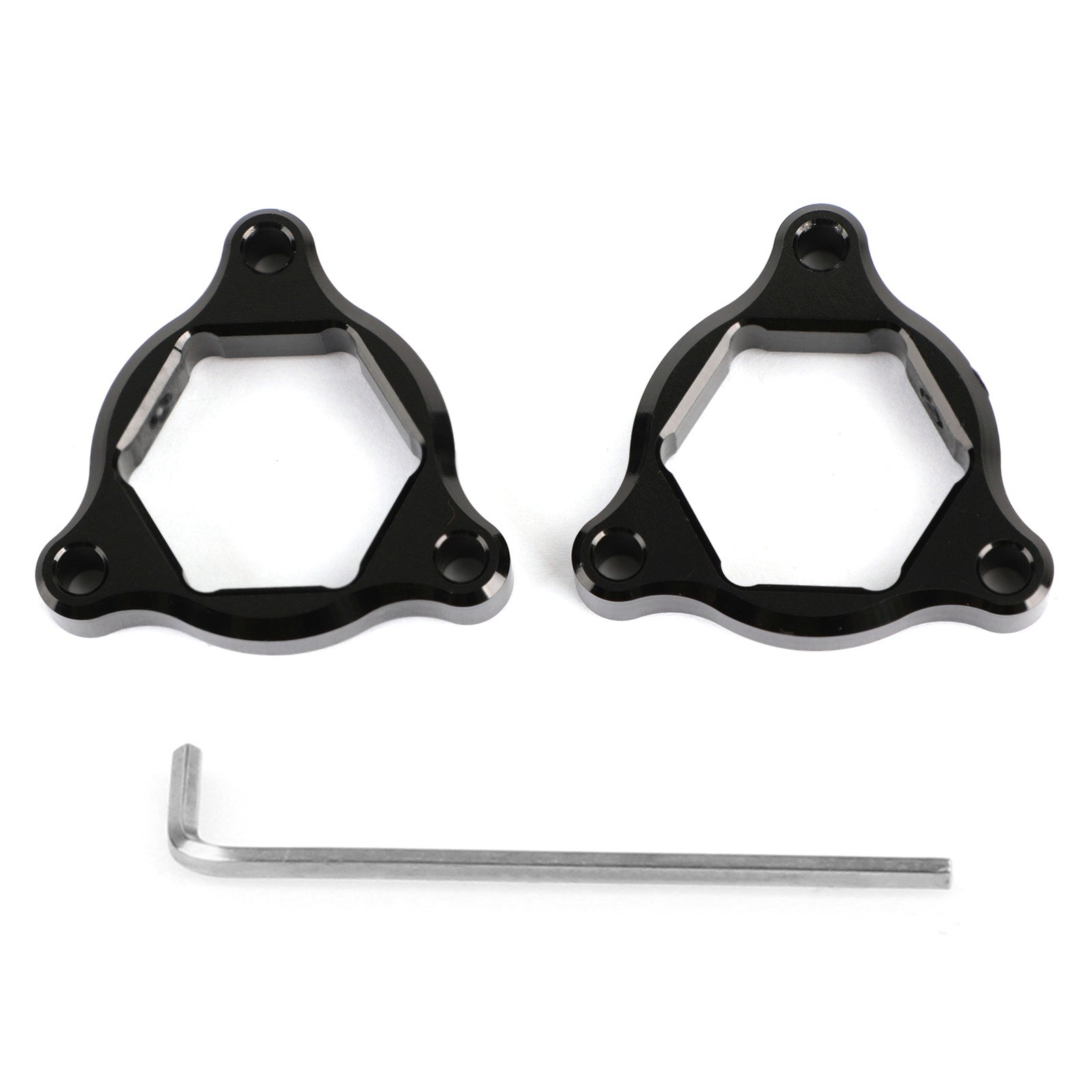 Fourche Pre Adjusters Noir 22MM Fit pour Kawasaki Z1000 03-06 ZX636 Ninja 650R Generic