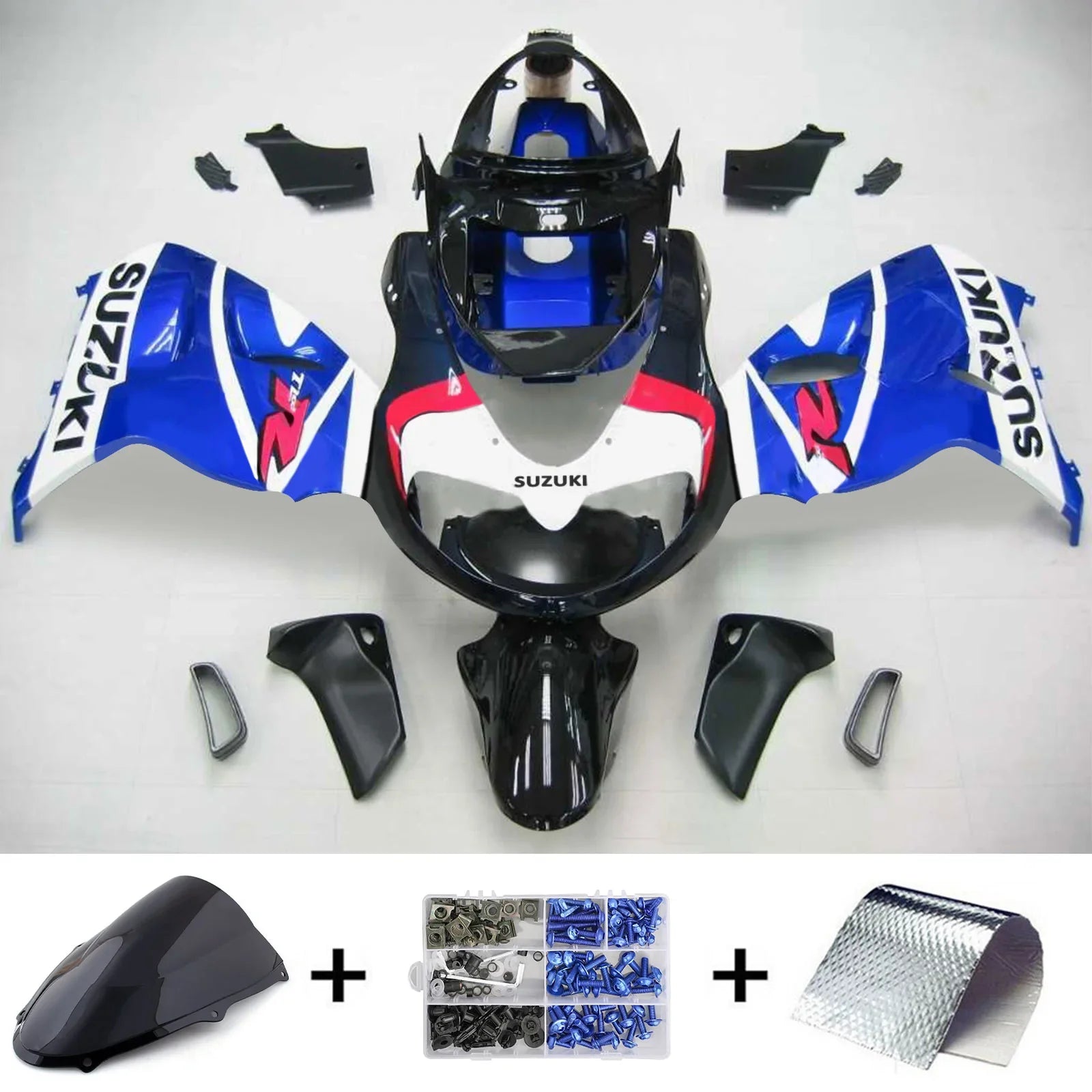 Amotopart Suzuki TL1000R 1998-2003 Kit Carénage Carrosserie Plastique ABS