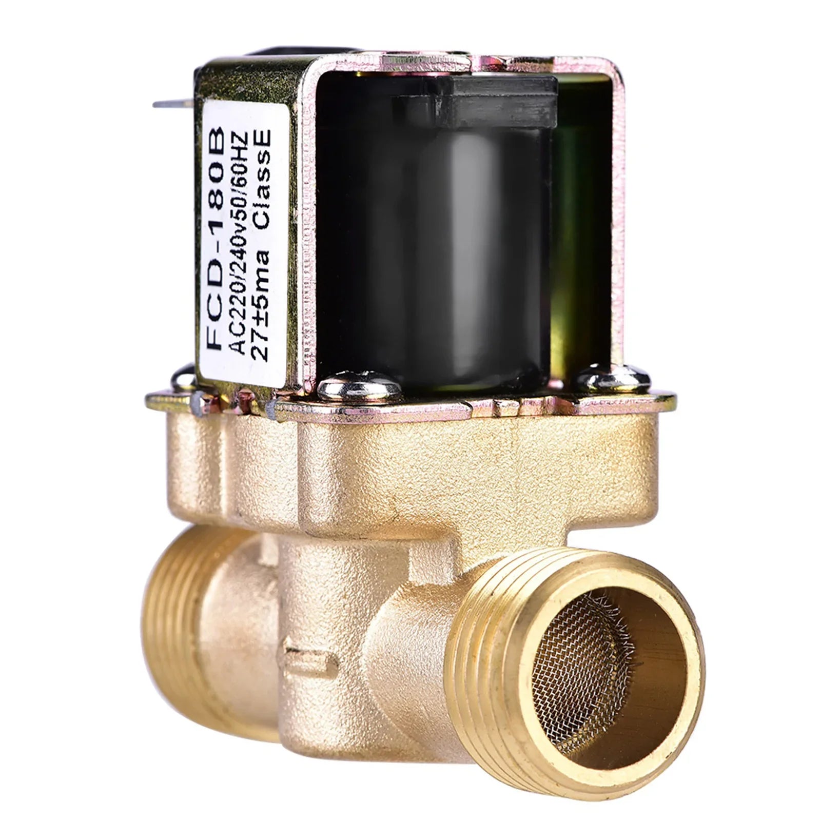 Válvula Solenoide eléctrica normalmente cerrada de 1/2" CA 220V para calentador de agua solar