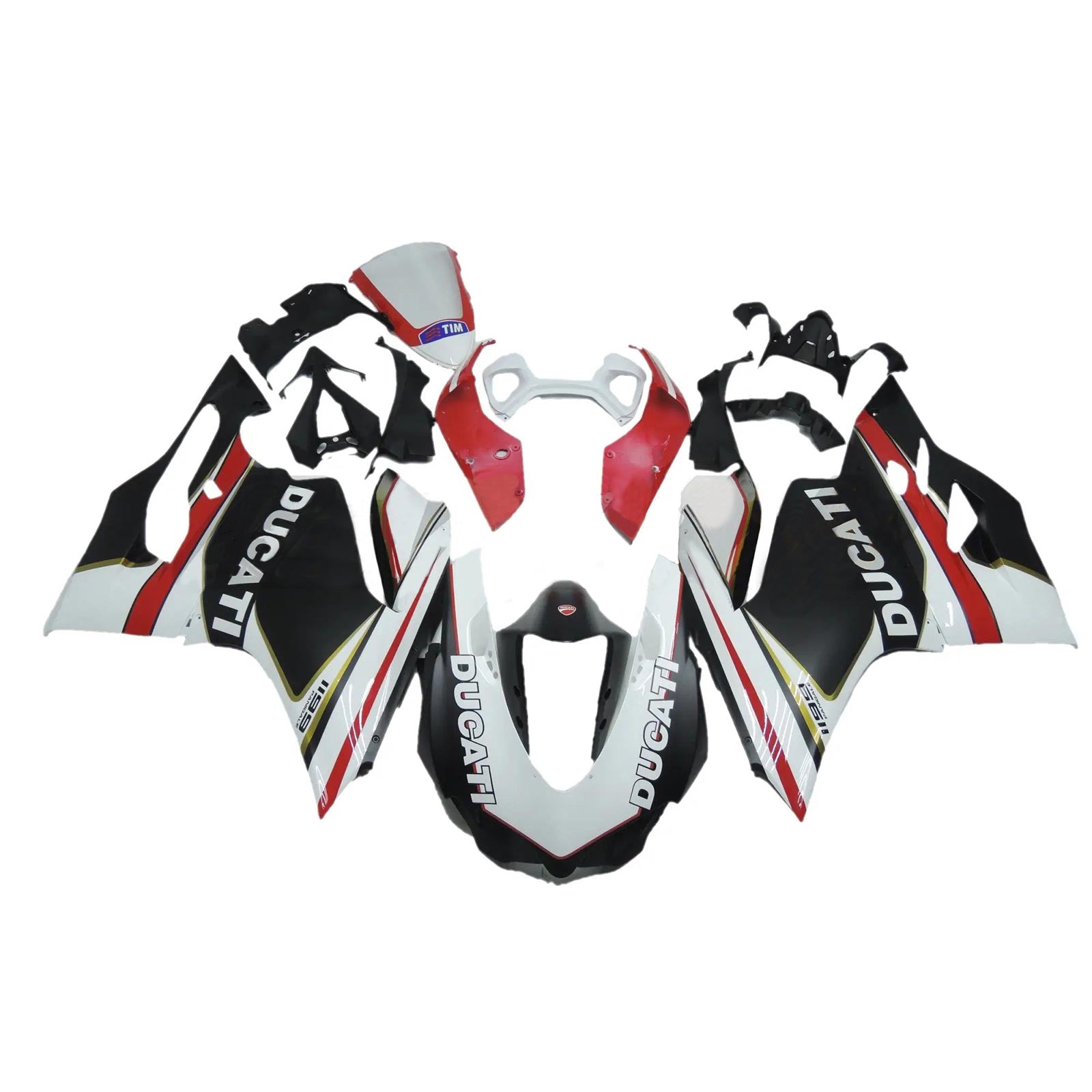 Amotopart Ducati 1199 899 2012-2015 Kit de carenado de carrocería de plástico ABS