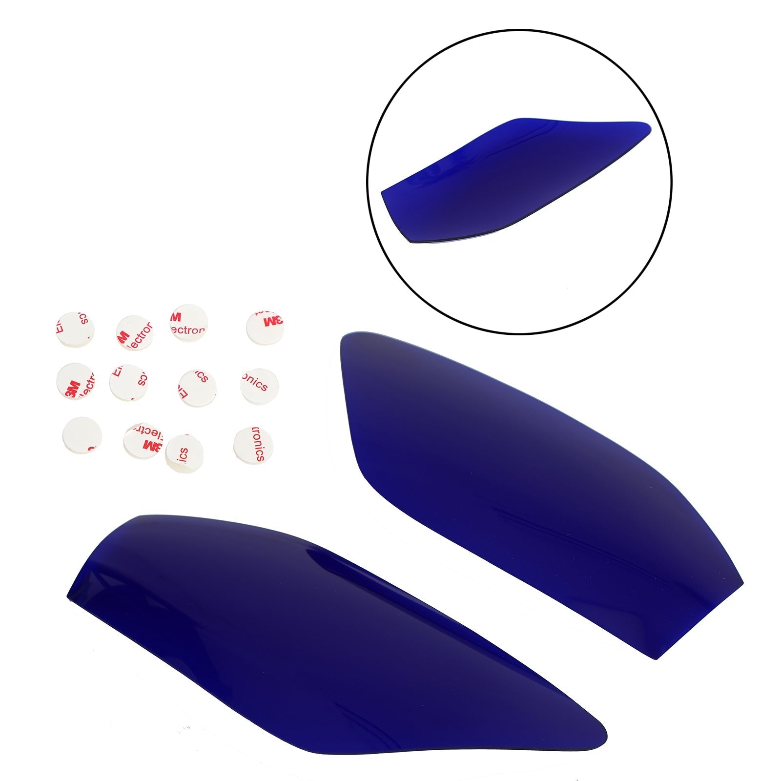 Couvercle de protection de lentille de phare avant pour Yamaha Yzf-R6 Yzf R6 98-02 bleu générique