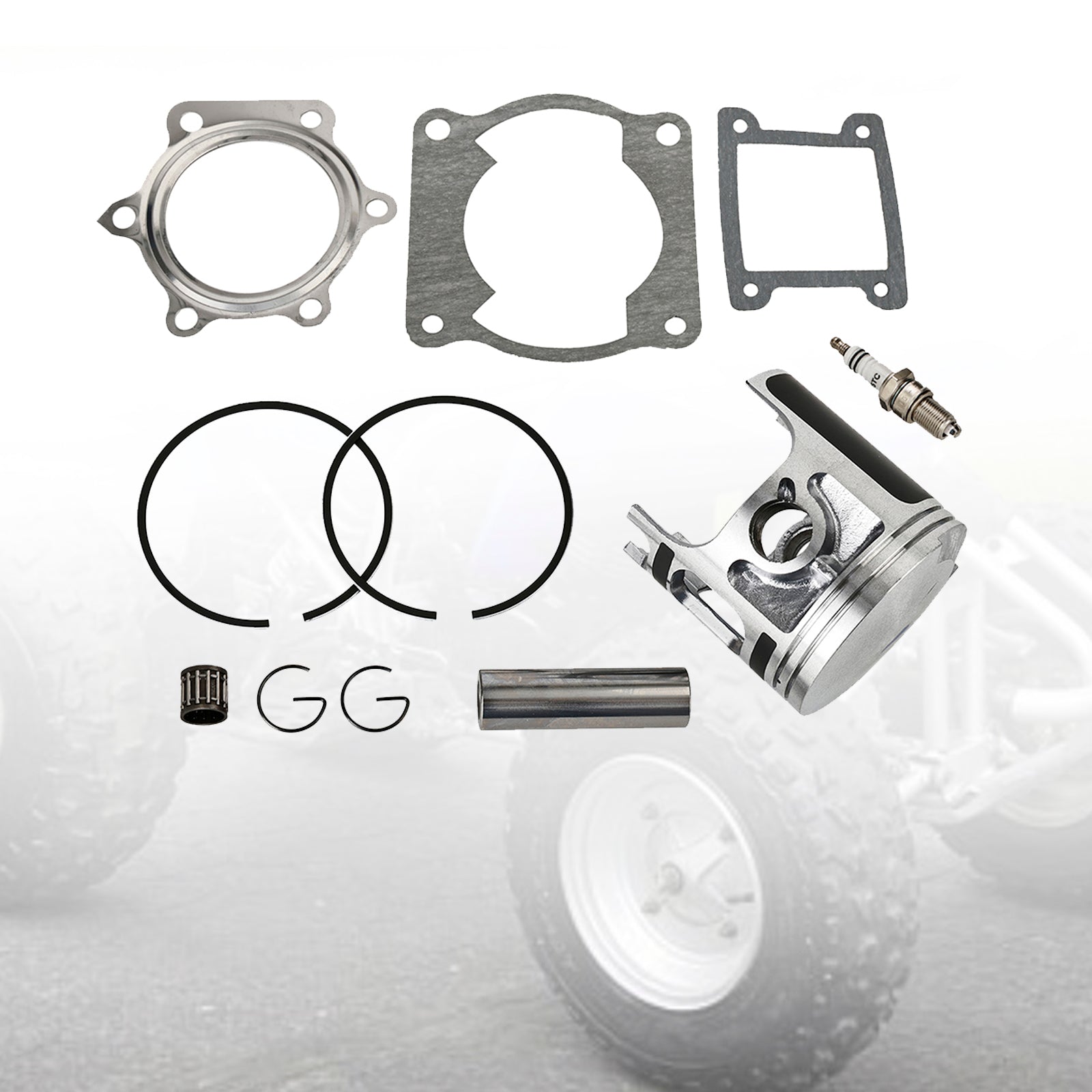 Kit de segments de piston et joints Pro-X moteur Std 66Mm pour Yamaha Blaster 200 88-06