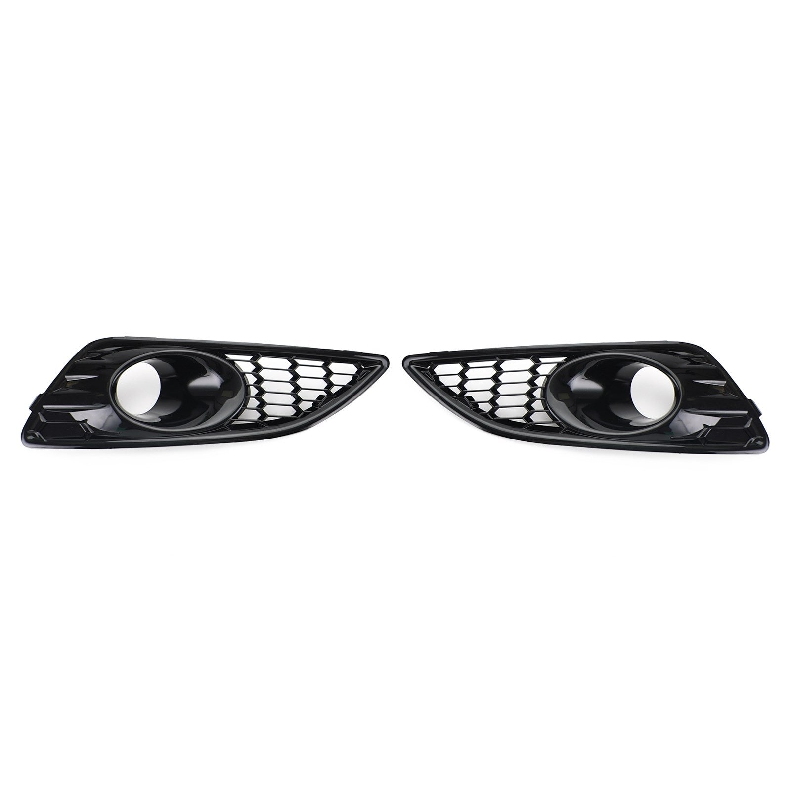 Paire de calandre noir brillant avant antibrouillard couvercle de lampe pour Ford Fiesta 2013-2017 générique