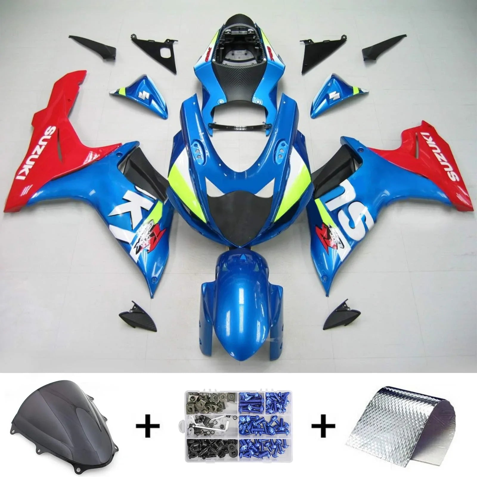 Amotopart Suzuki GSXR 600/750 2011-2021 Kit carena K11 Carrozzeria Plastica ABS