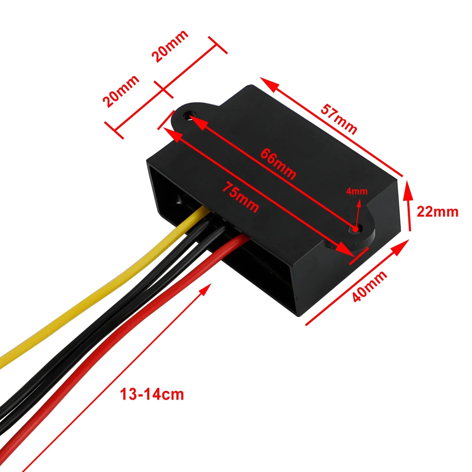 Convertisseur élévateur DC-DC Boost étanche 12V à 24V Module d'alimentation de voiture