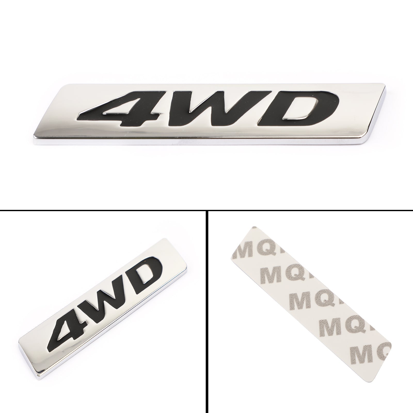 Nuevo Metal 4WD Emblem Car Fender Trunk Tailgate Badge Calcomanías Etiqueta 4WD 4X4 SUV Genérico