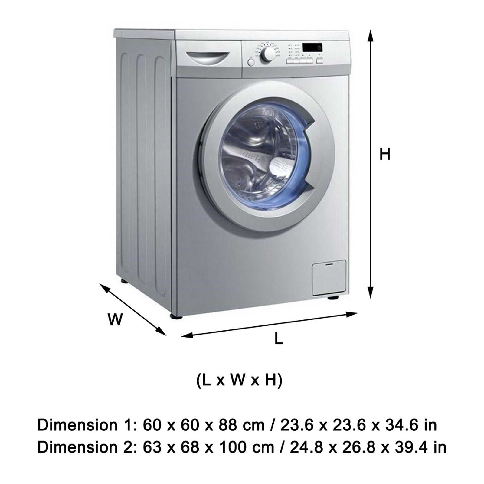La copertura antipolvere superiore della lavatrice impermeabile protegge l'asciugatrice a caricamento frontale